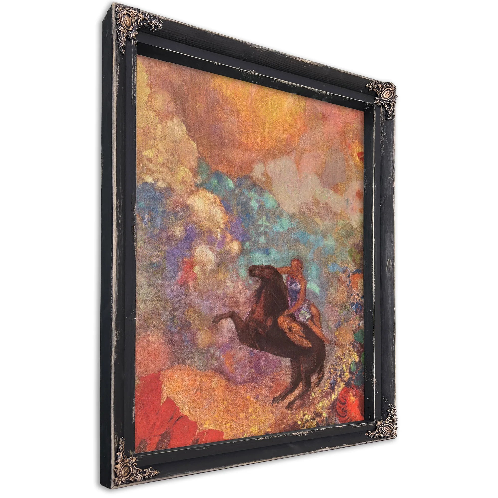 Pegasus And The Muse 1900 73X54Cm Pc By Odilon Redon Fine Art Print