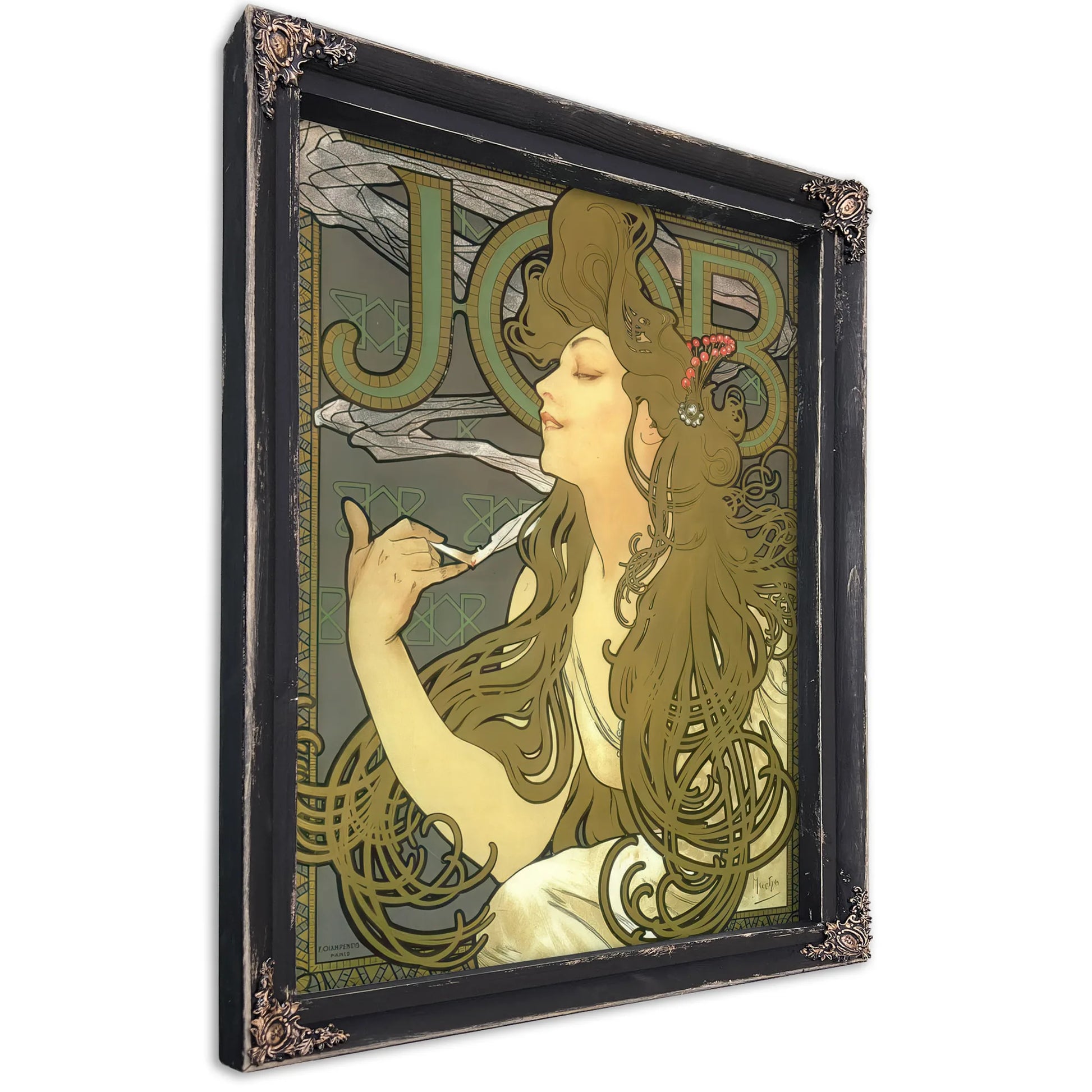Job By Alphonse Mucha Fine Art Print
