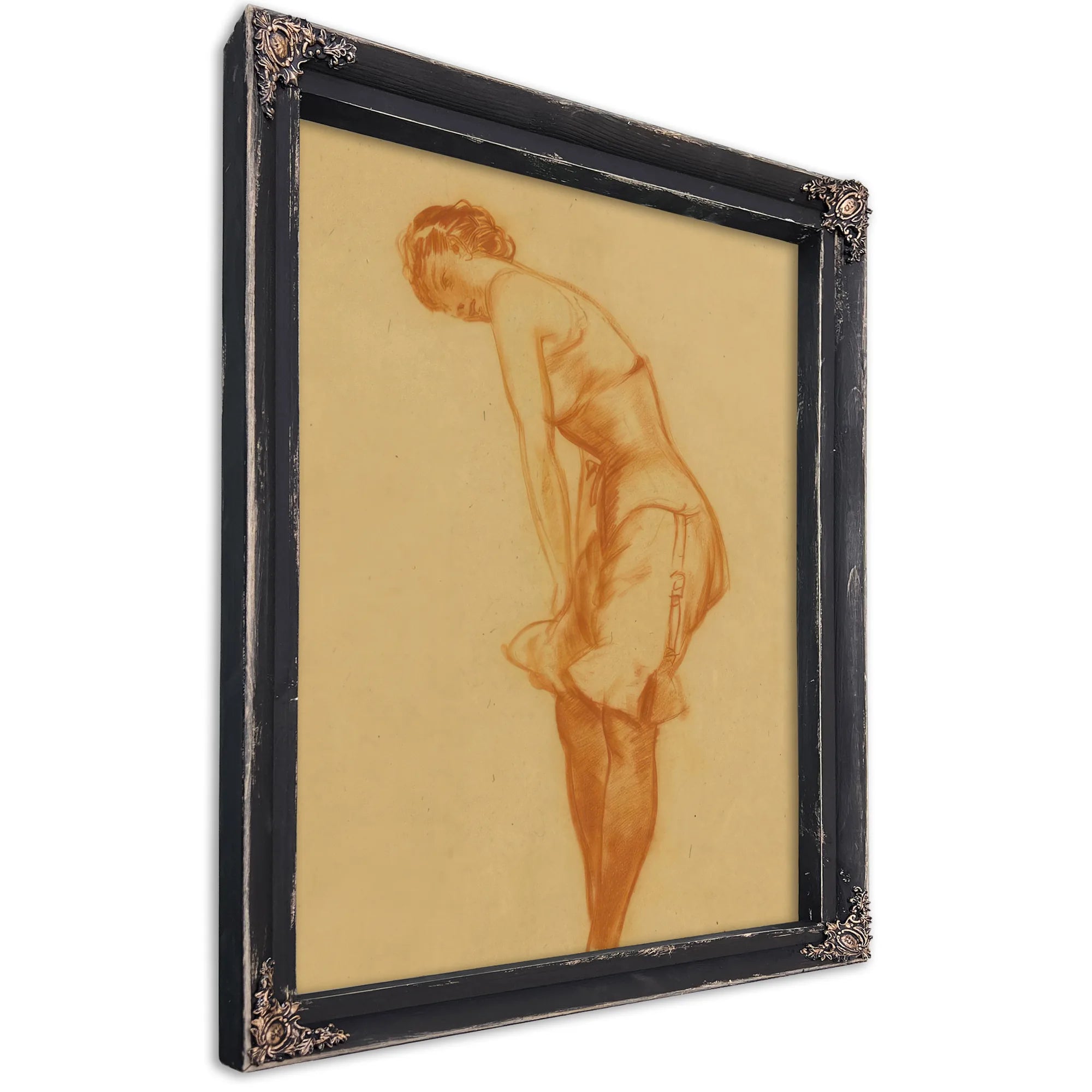 Untitled Silk Stockings By Everett Shinn Fine Art Print