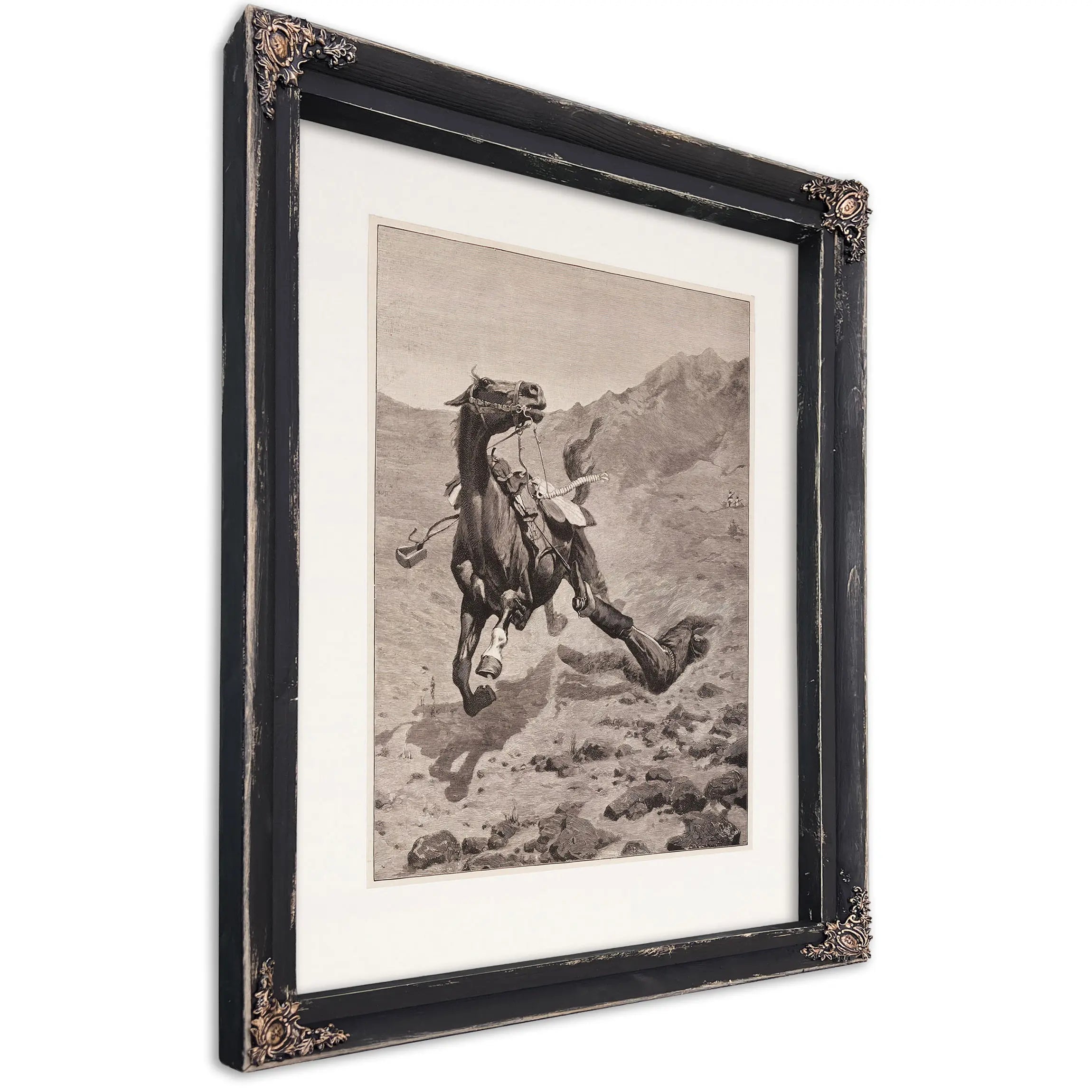 The Ambushed Picket by Frederic Remington