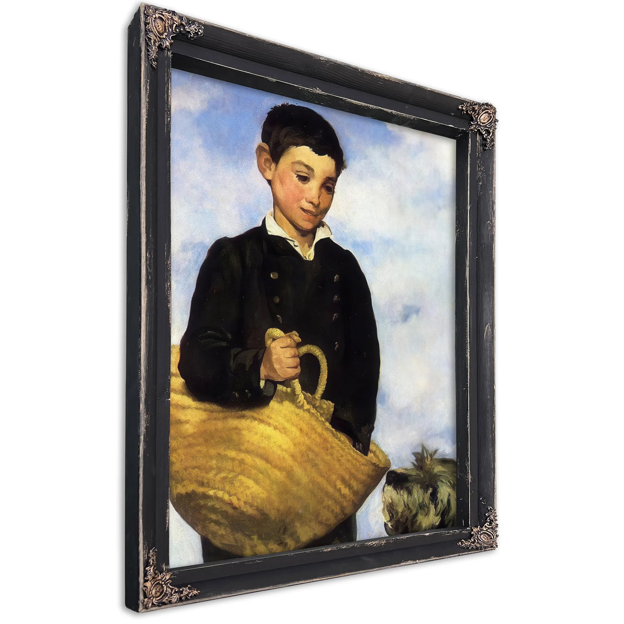 A Boy With A Dog 1861 Oil On Canvas 92X72Cm By Edouard Manet Fine Art Print