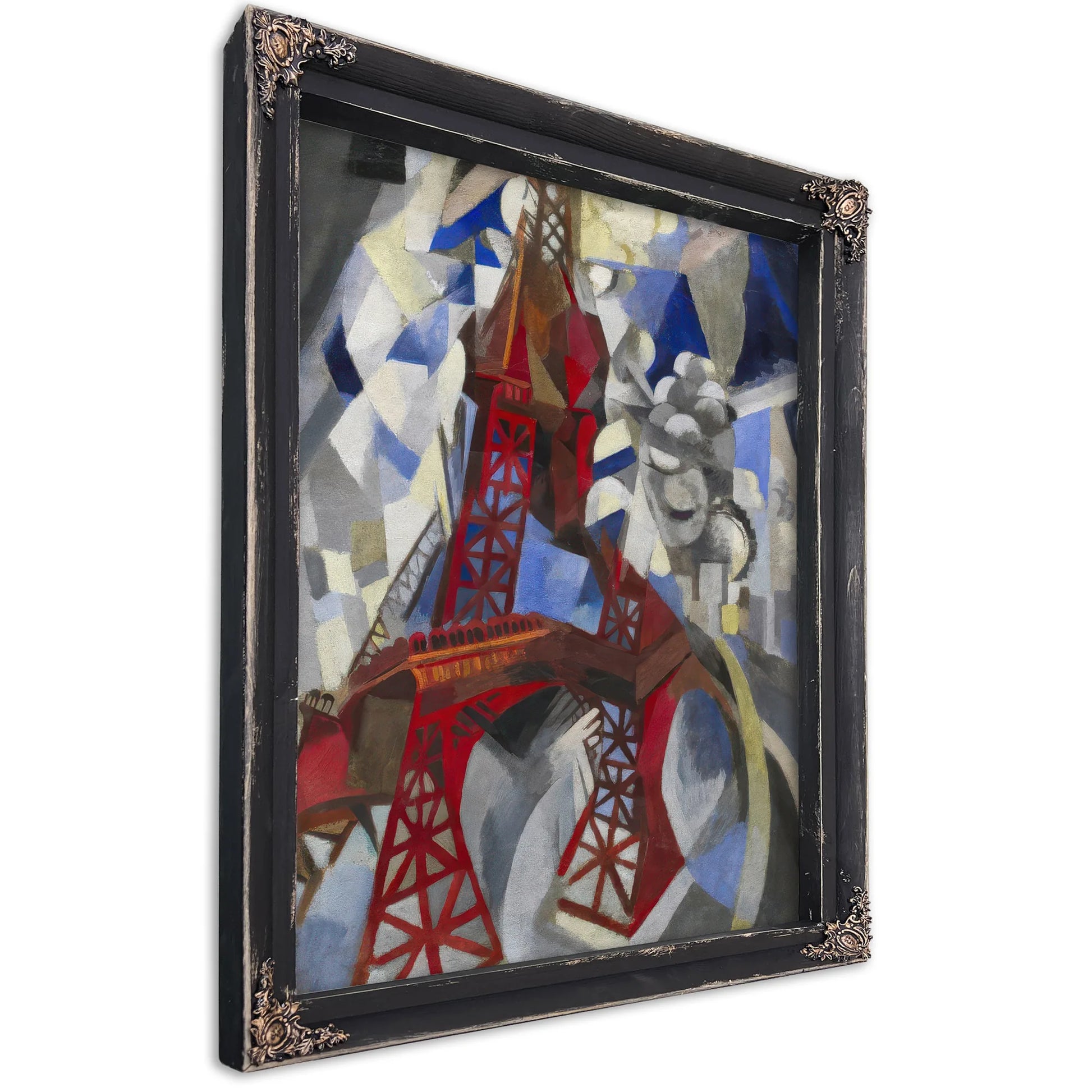Red Eiffel Tower (La Tour Rouge) By Robert Delaunay Fine Art Print