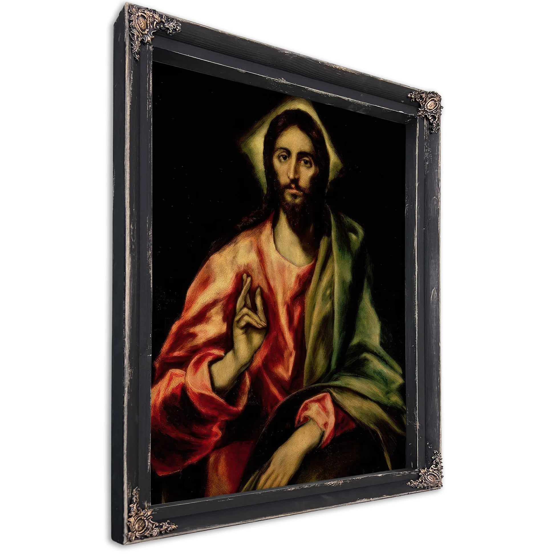 Christ Blessing By El Greco Fine Art Print