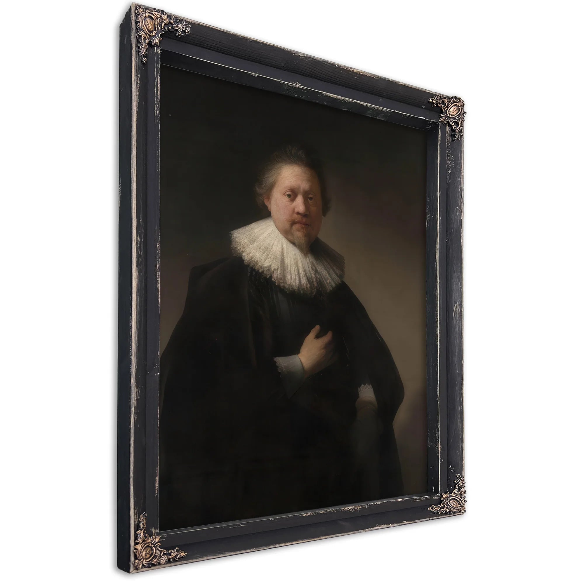 Portrait Of A Man Probably A Member Of The Van Beresteyn Family By Rembrandt Fine Art Print