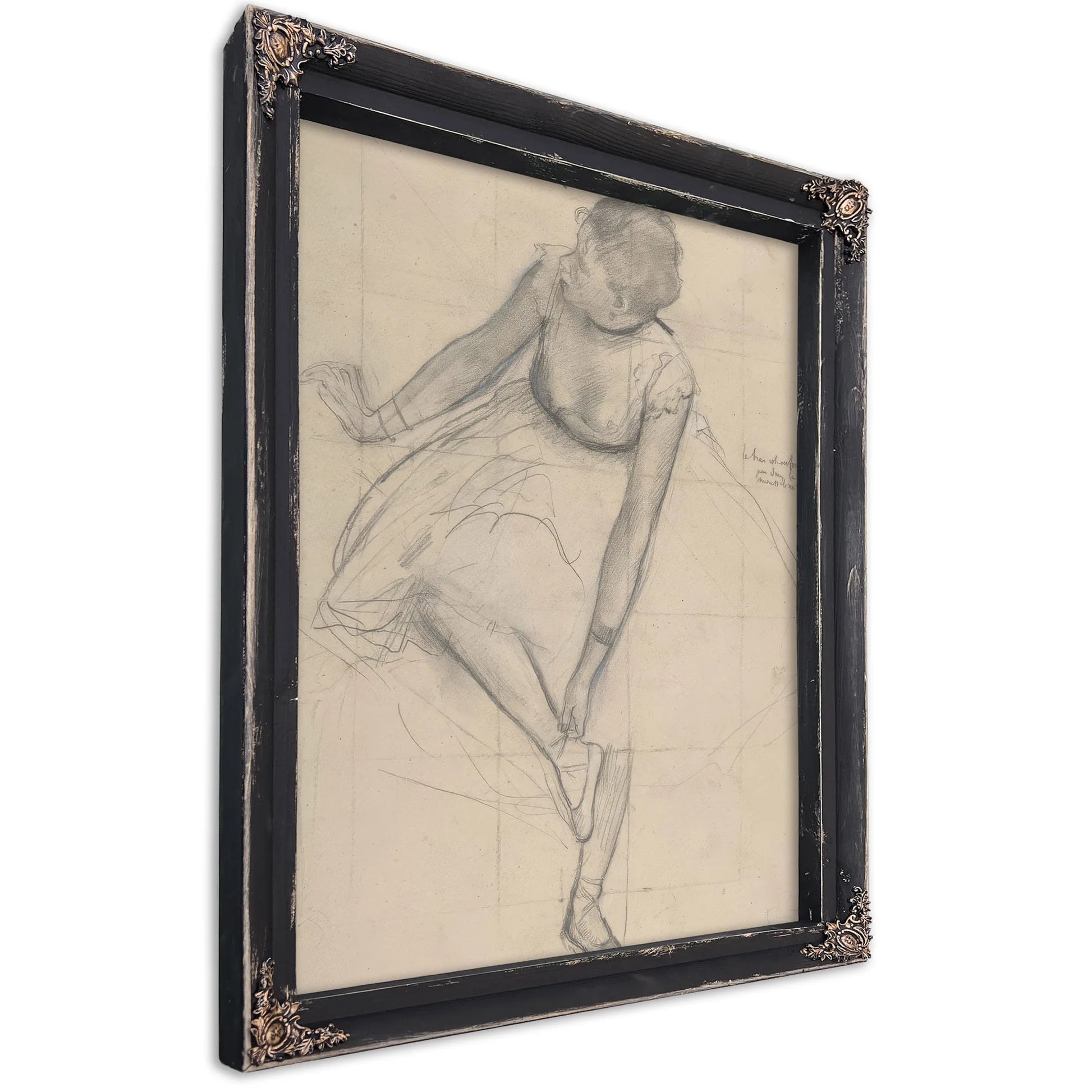 Dancer Adjusting Her Slipper By Edgar Degas Fine Art Print