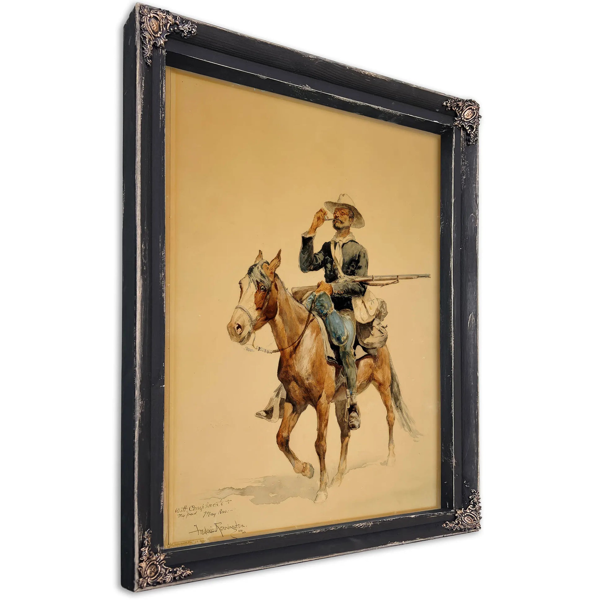 A Mounted Infantryman  by Frederic Remington