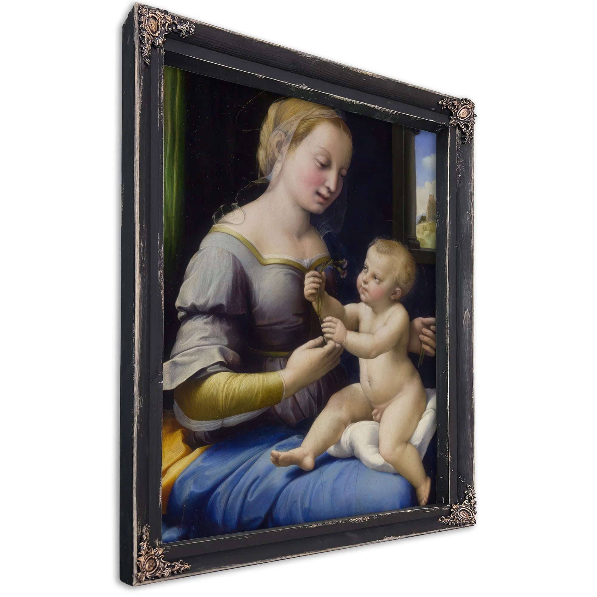 The Madonna Of The Pinks ('La Madonna Dei Garofani') By Raphael Fine Art Print