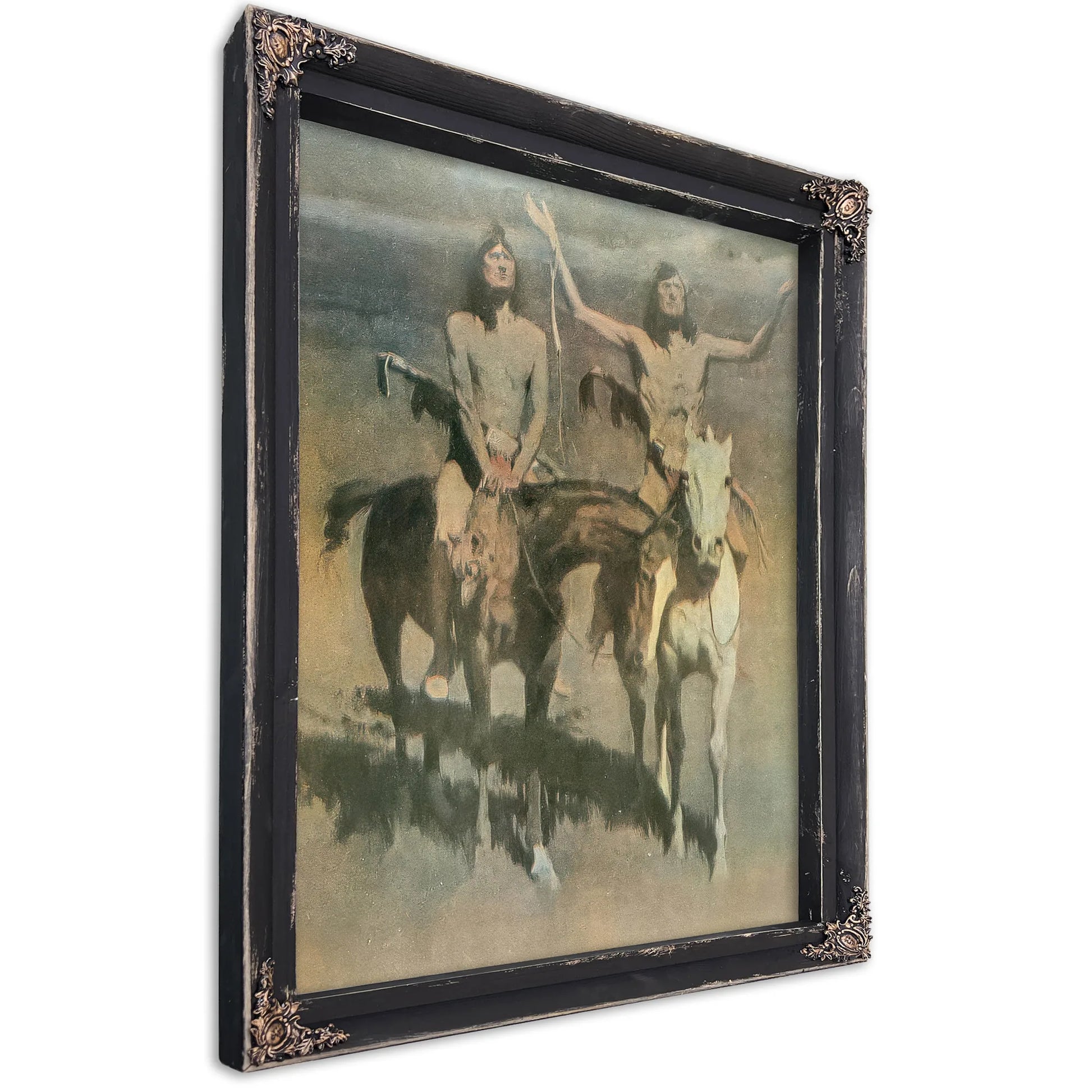 Pretty Mother Of The Night White Otter Is No Longer A Boy By Frederic Remington Fine Art Print