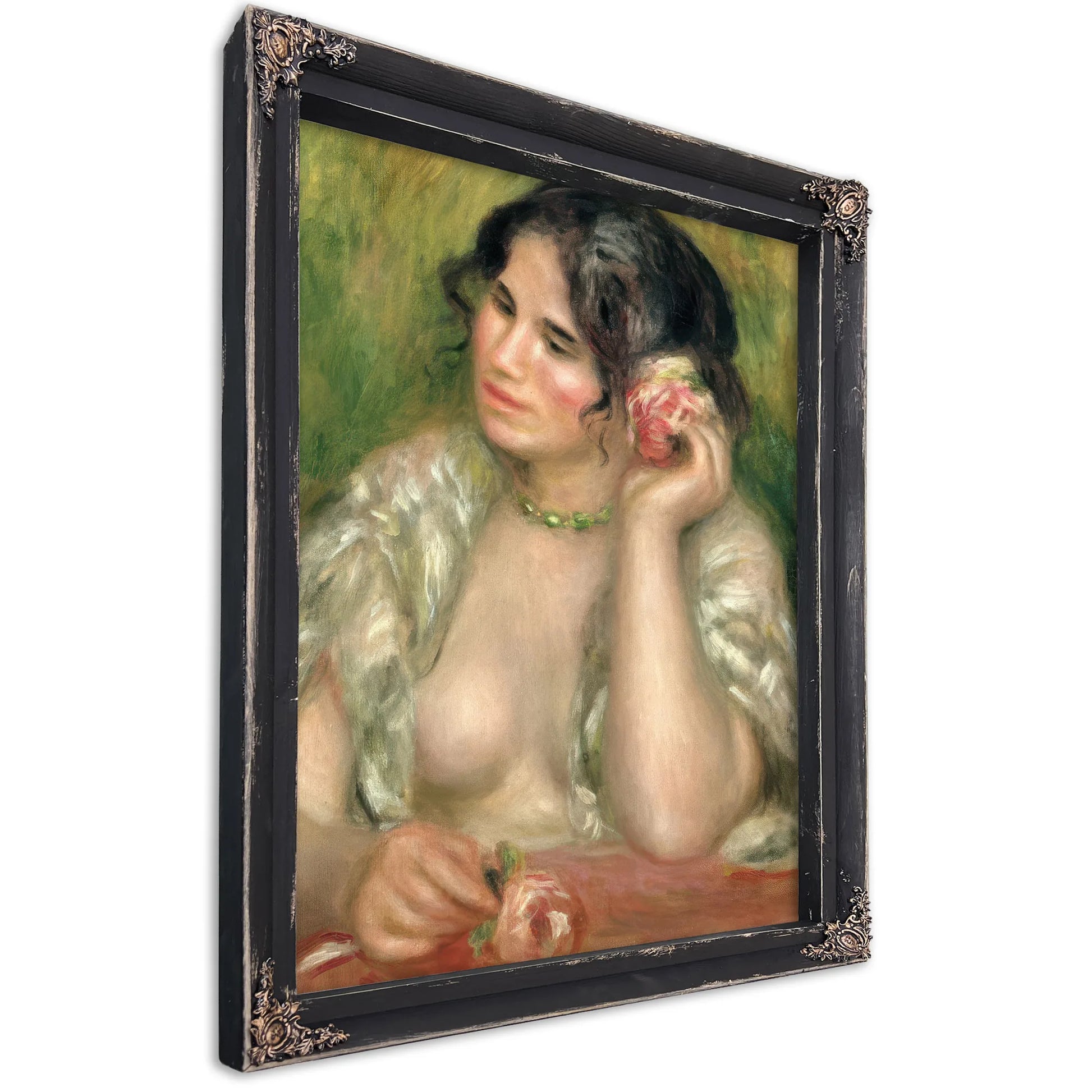 Gabrielle With A Rose By Pierre Auguste Renoir Fine Art Print