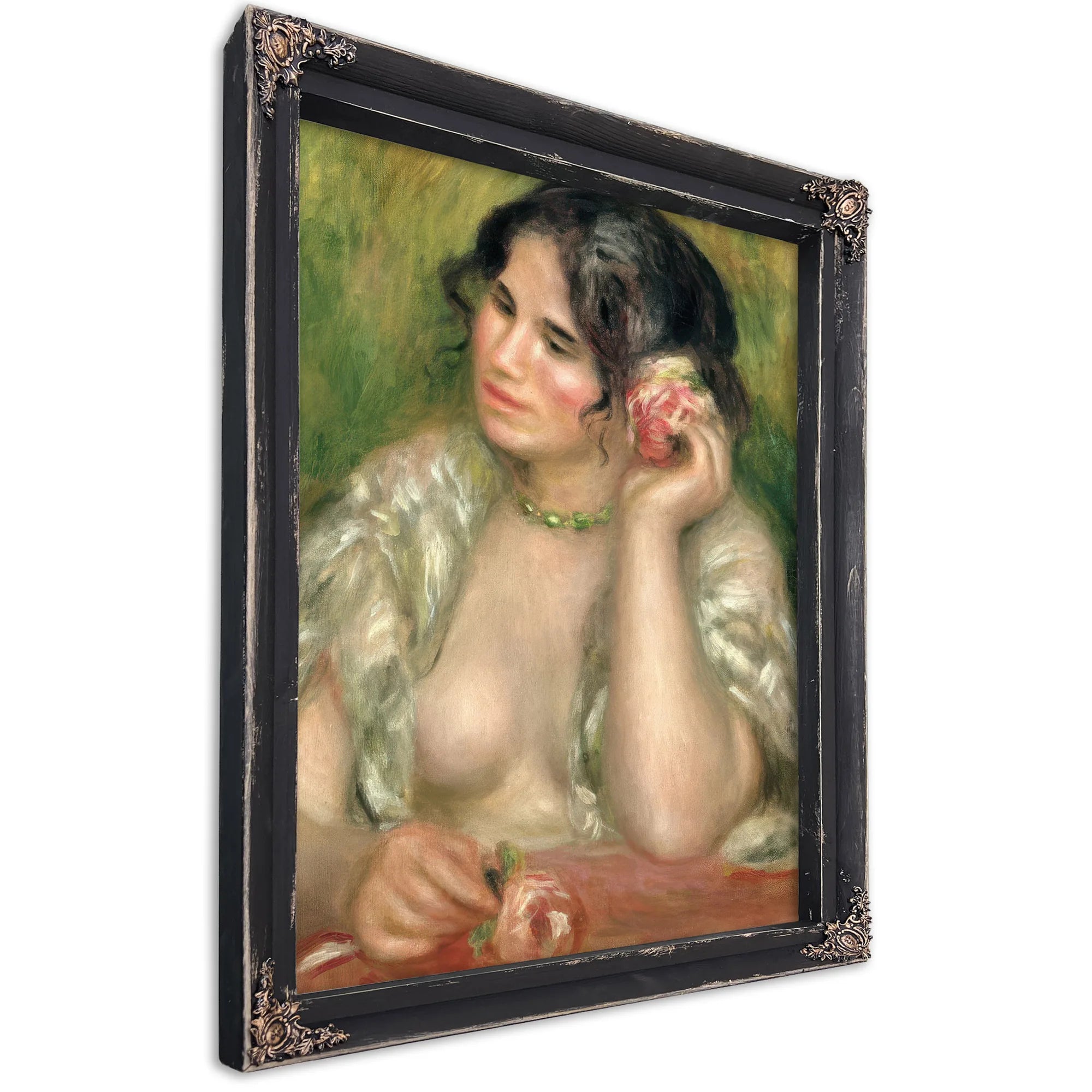 Gabrielle With A Rose By Pierre Auguste Renoir Fine Art Print