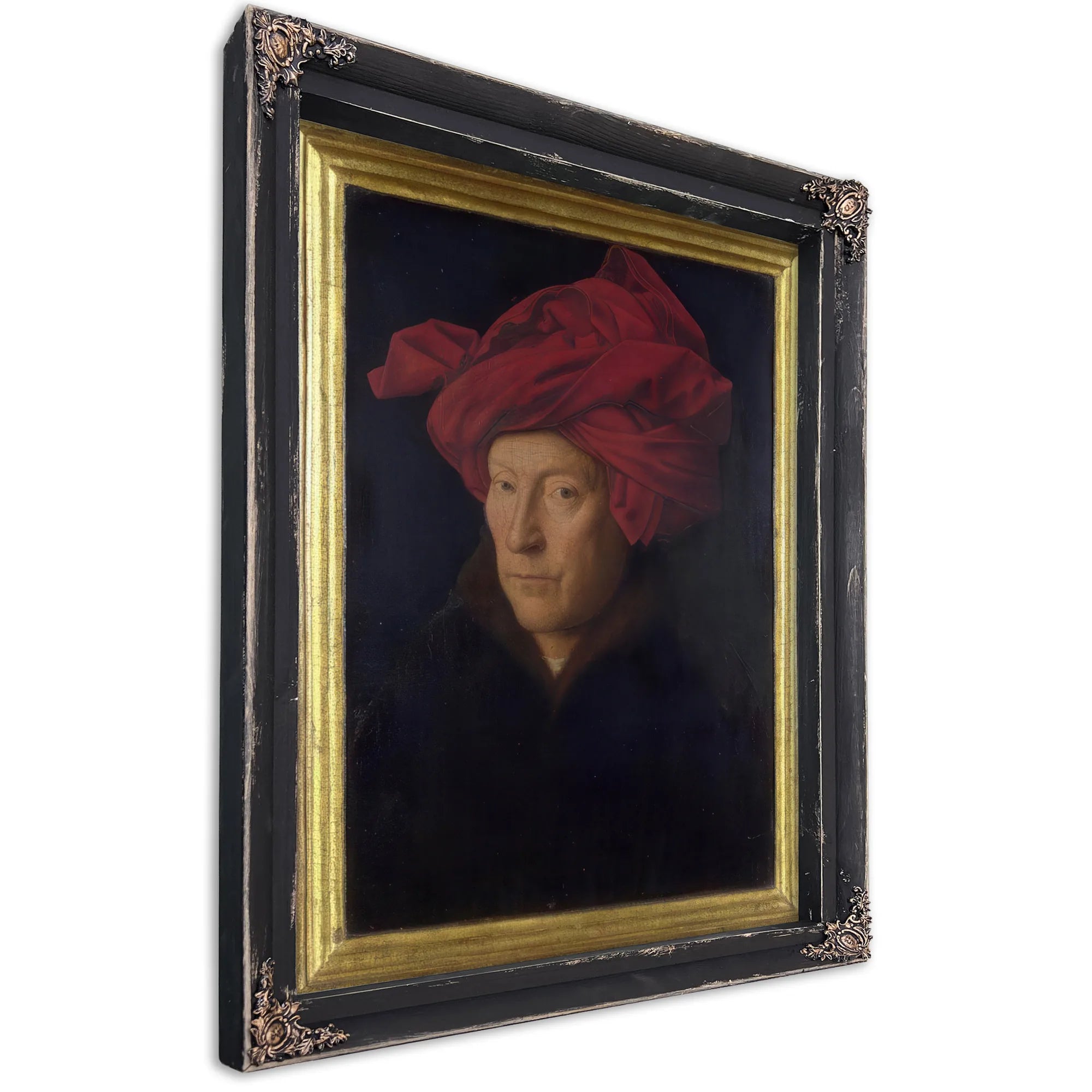 Man In A Red Turban (Formerly Self Portrait) By Jan Van Eyck Fine Art Print