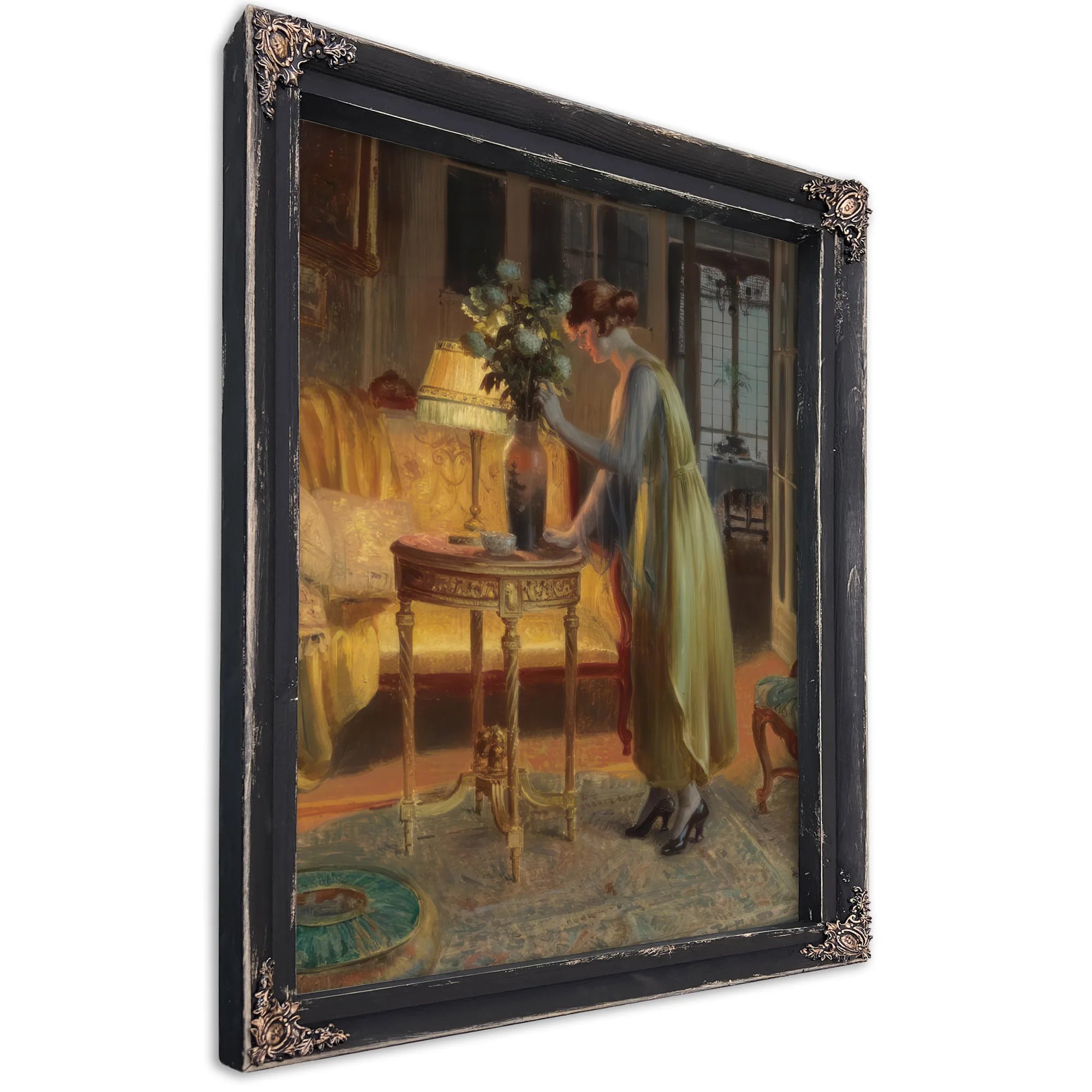 Arrangeant Les Fleurs By Enjolras Delphin Fine Art Print