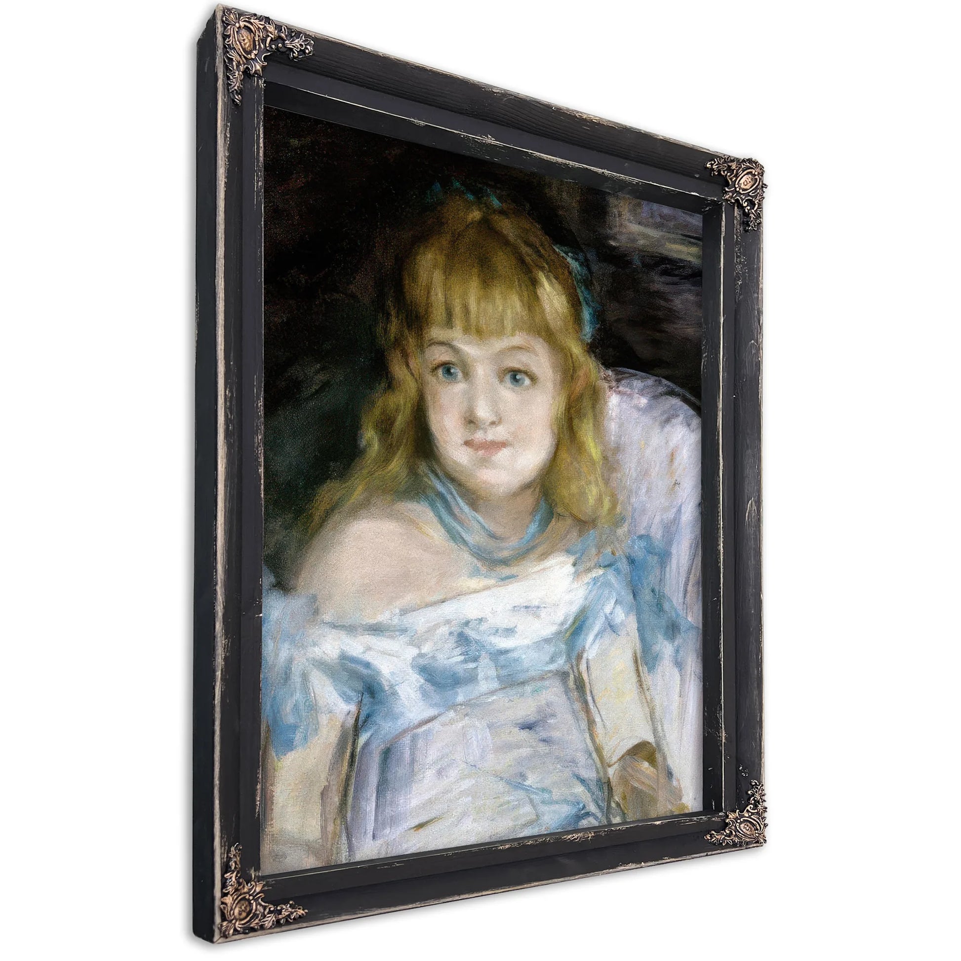 Small Girl In Armchair By Edouard Manet Fine Art Print