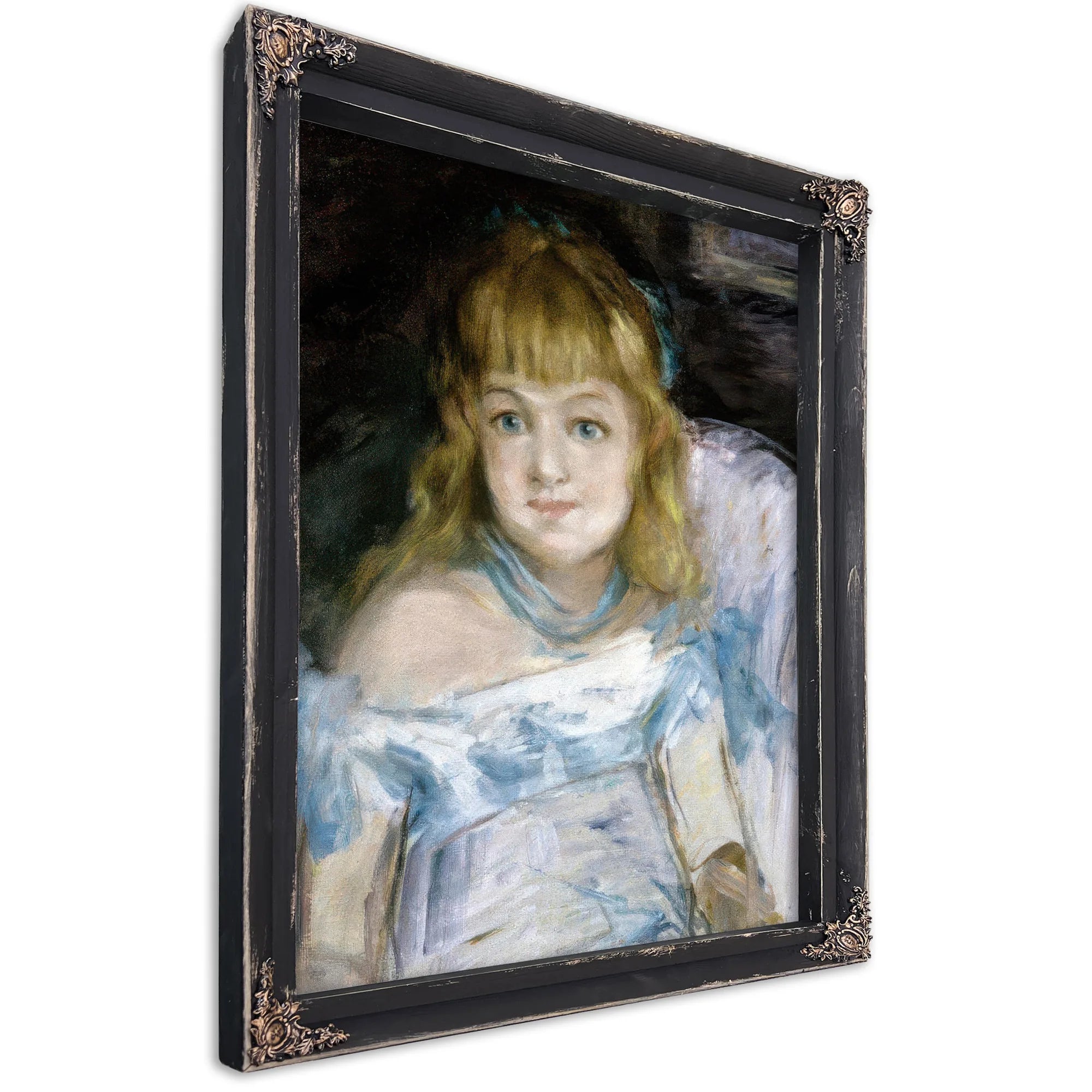 Small Girl In Armchair By Edouard Manet Fine Art Print