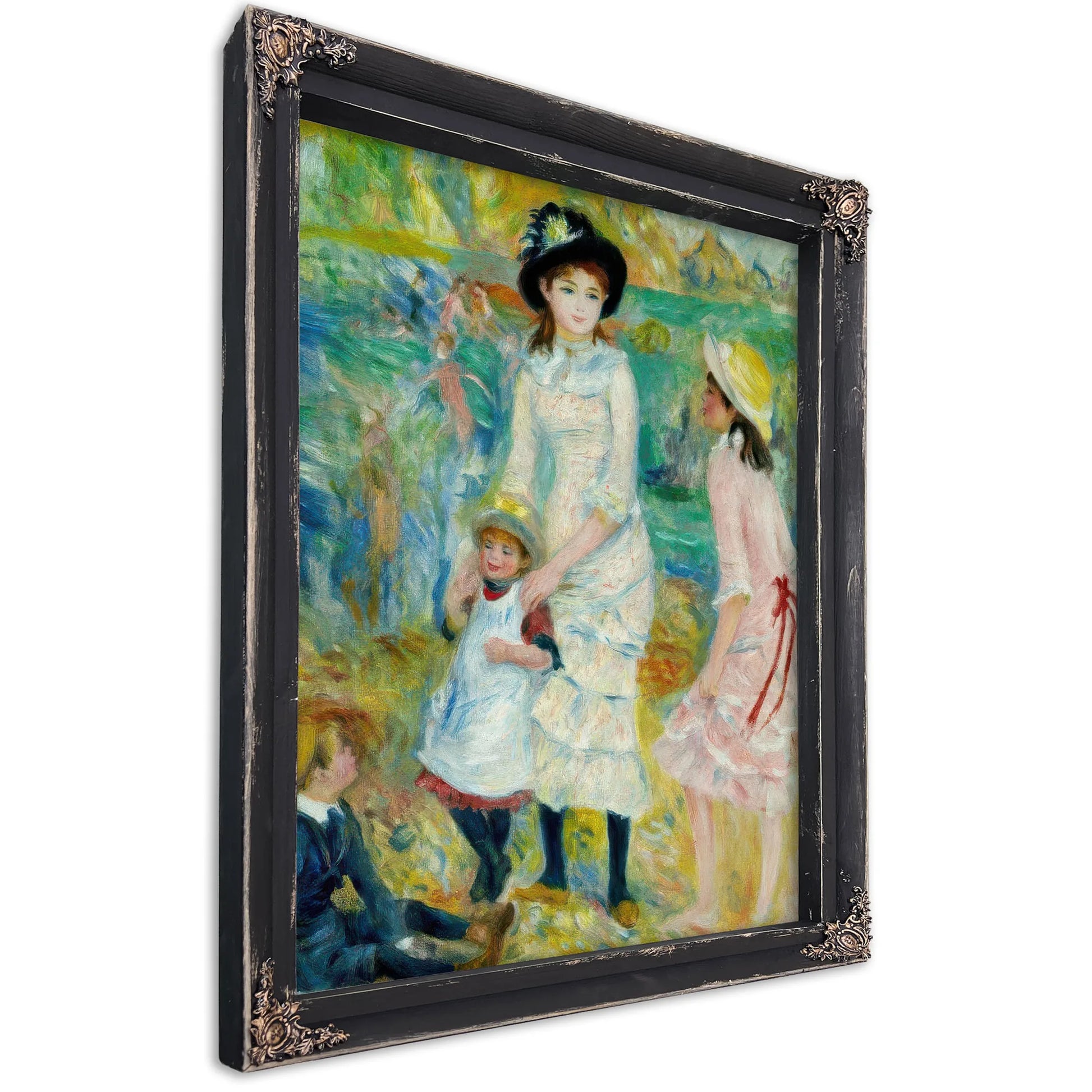 Children On The Seashore, Guernsey By Pierre August Renoir Fine Art Print