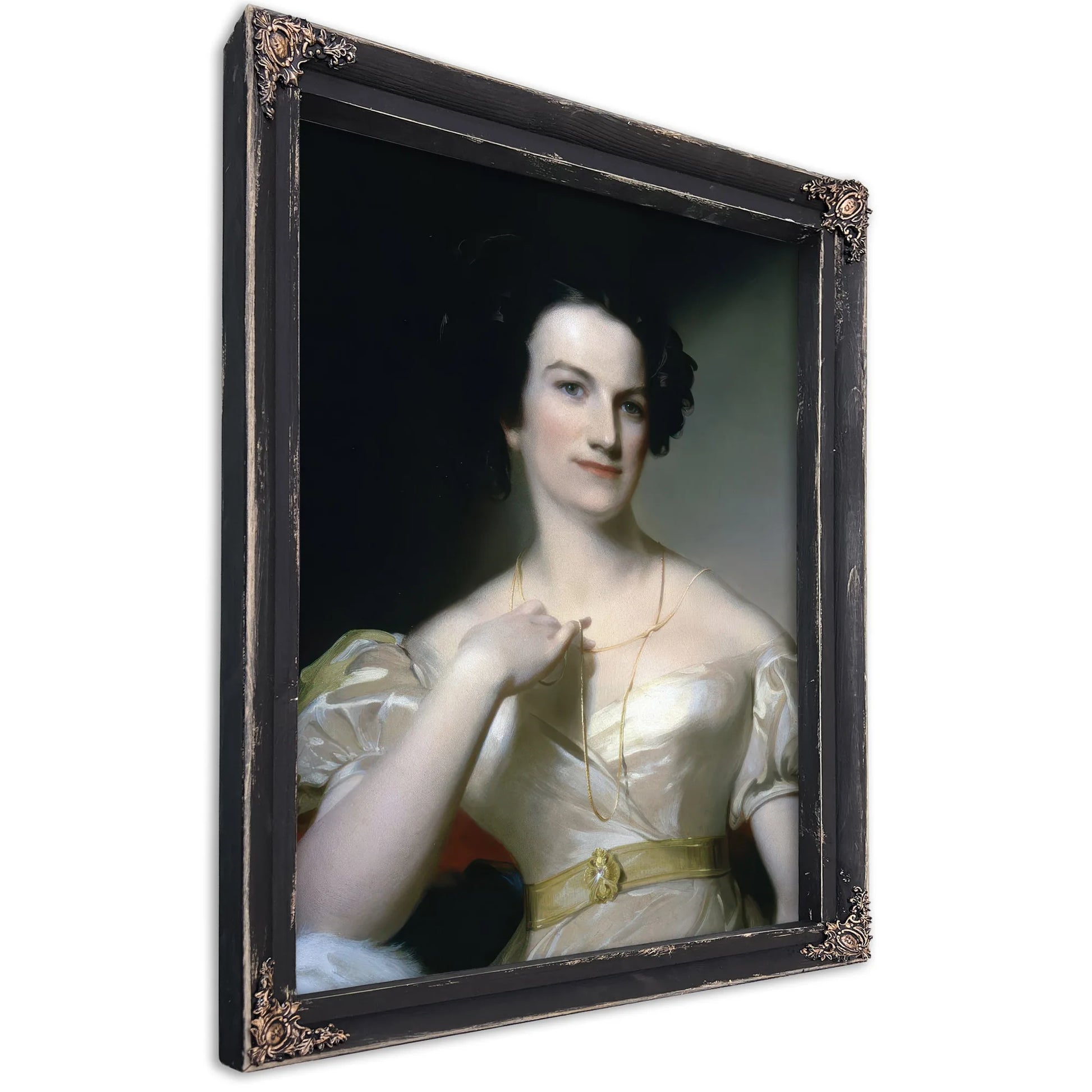 Portrait Of Mrs Benjamin Tevis (Mary M. Hunter) By Thomas Sully Fine Art Print