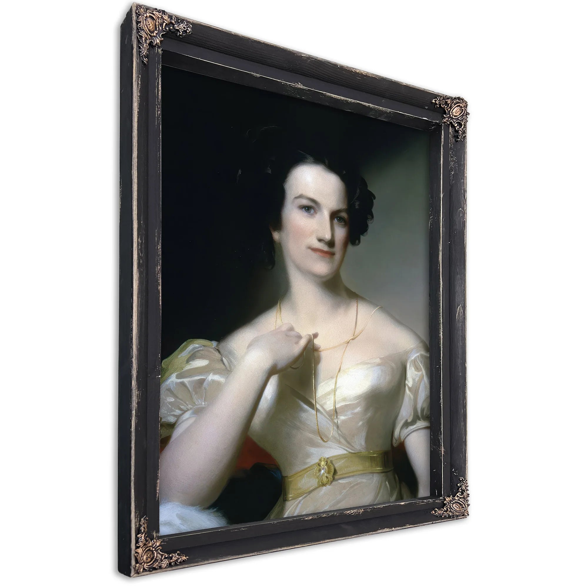 Portrait Of Mrs Benjamin Tevis (Mary M. Hunter) By Thomas Sully Fine Art Print