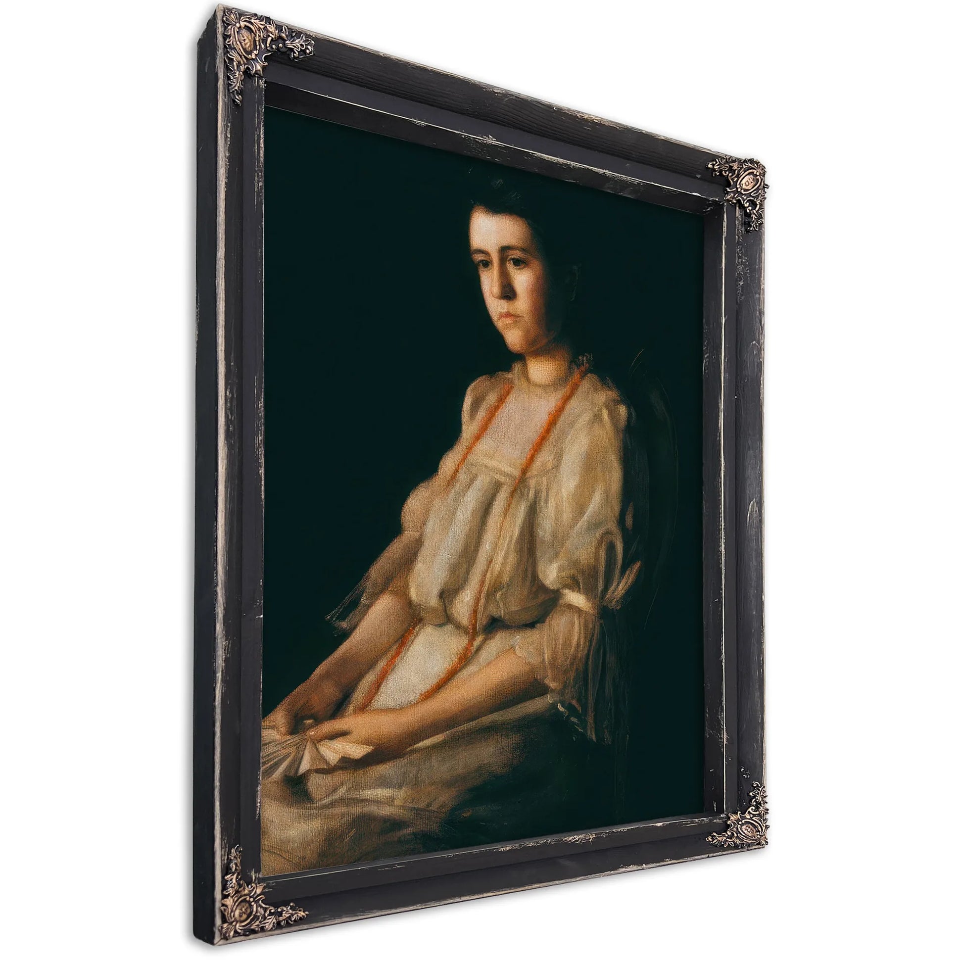 The Coral Necklace By Thomas Eakins Fine Art Print