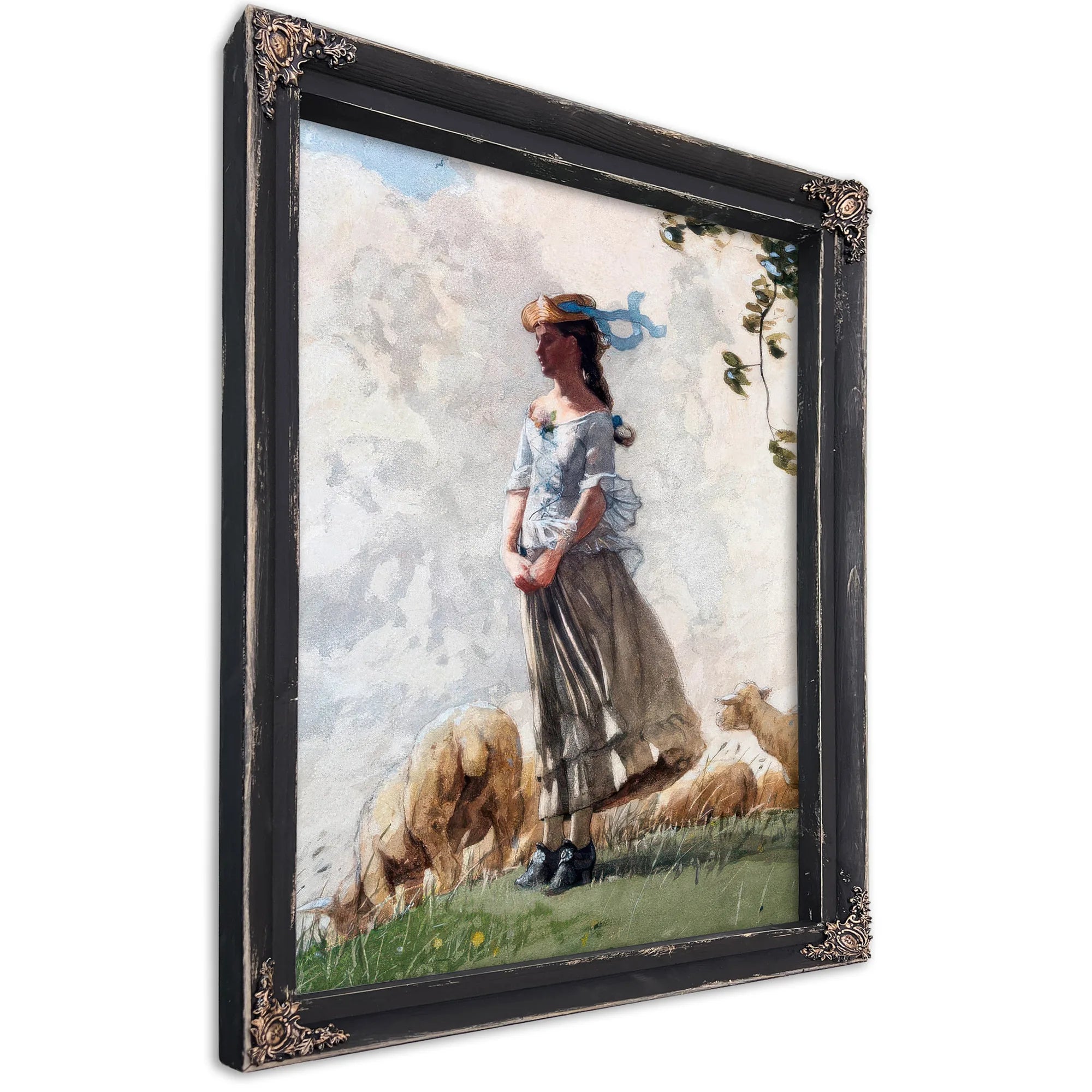 The Shepherdess (Fresh Air) By Winslow Homer Fine Art Print