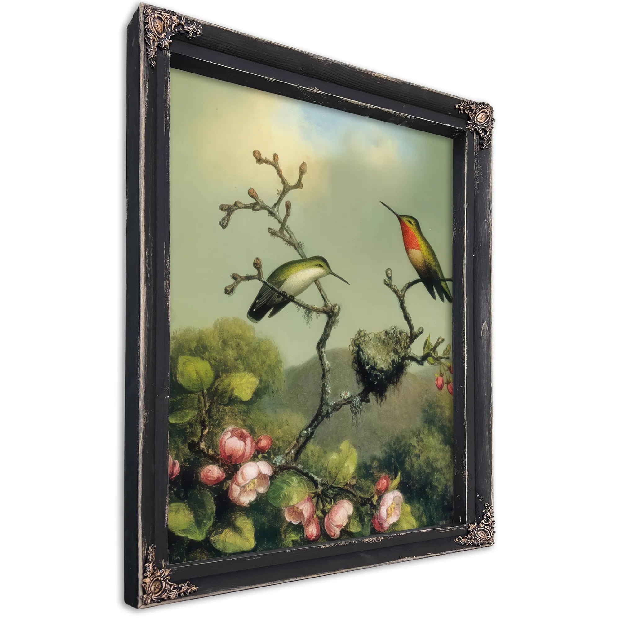Ruby Throat Of North America By Martin Johnson Heade Fine Art Print