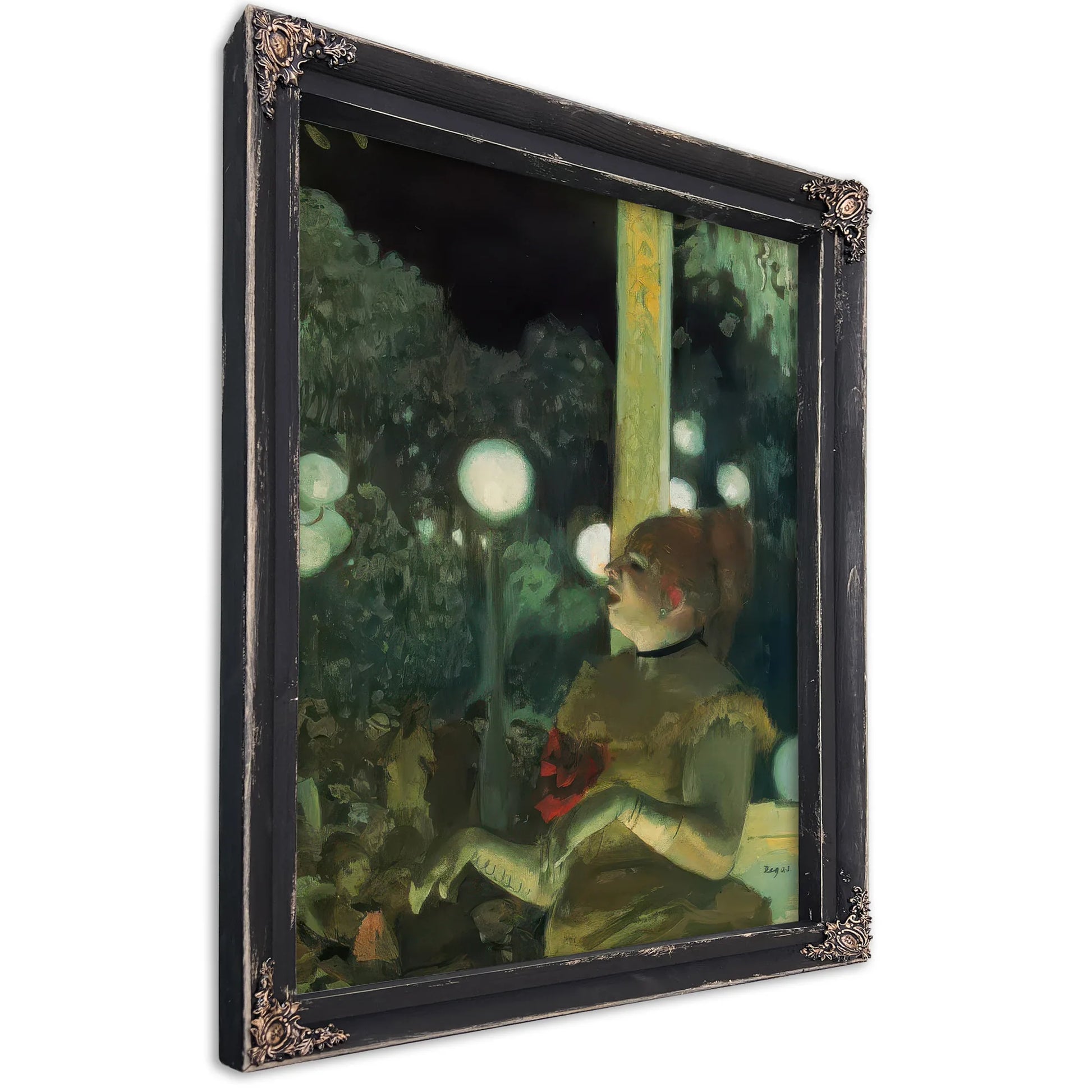 At The Cafe Concert By Edgar Degas Fine Art Print