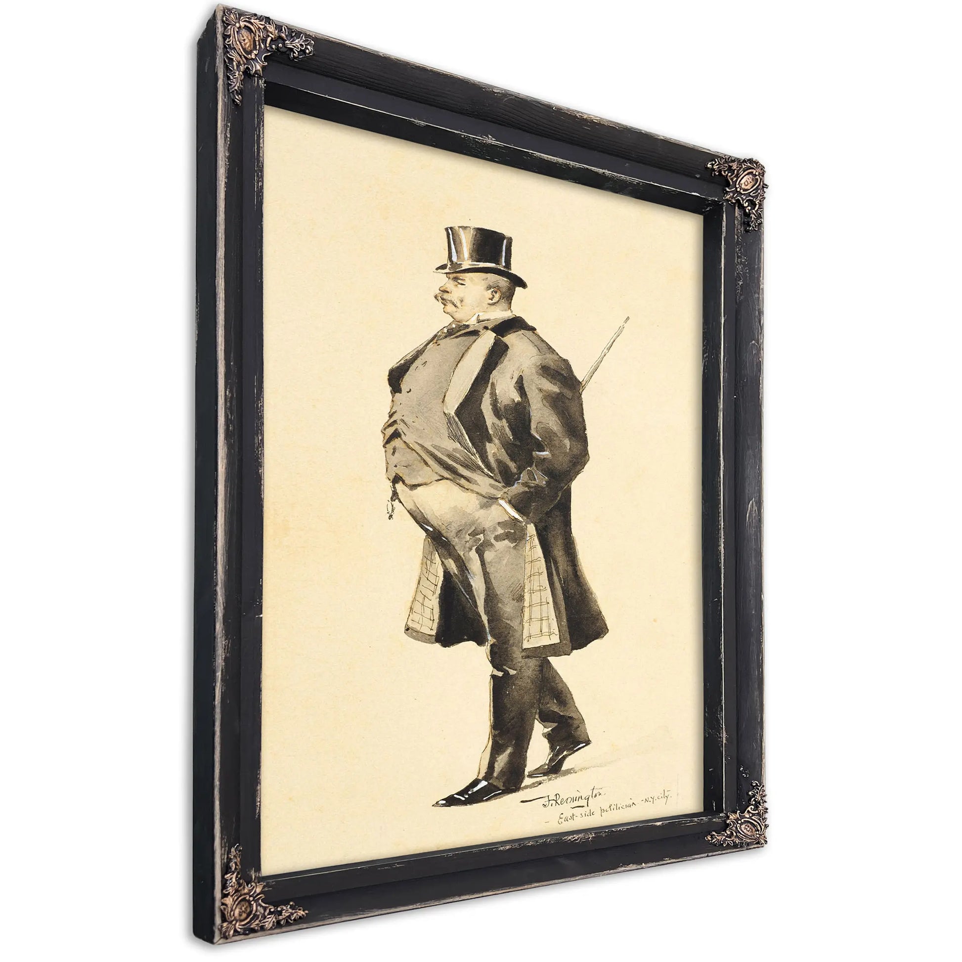 An East Side Politician by Frederic Remington