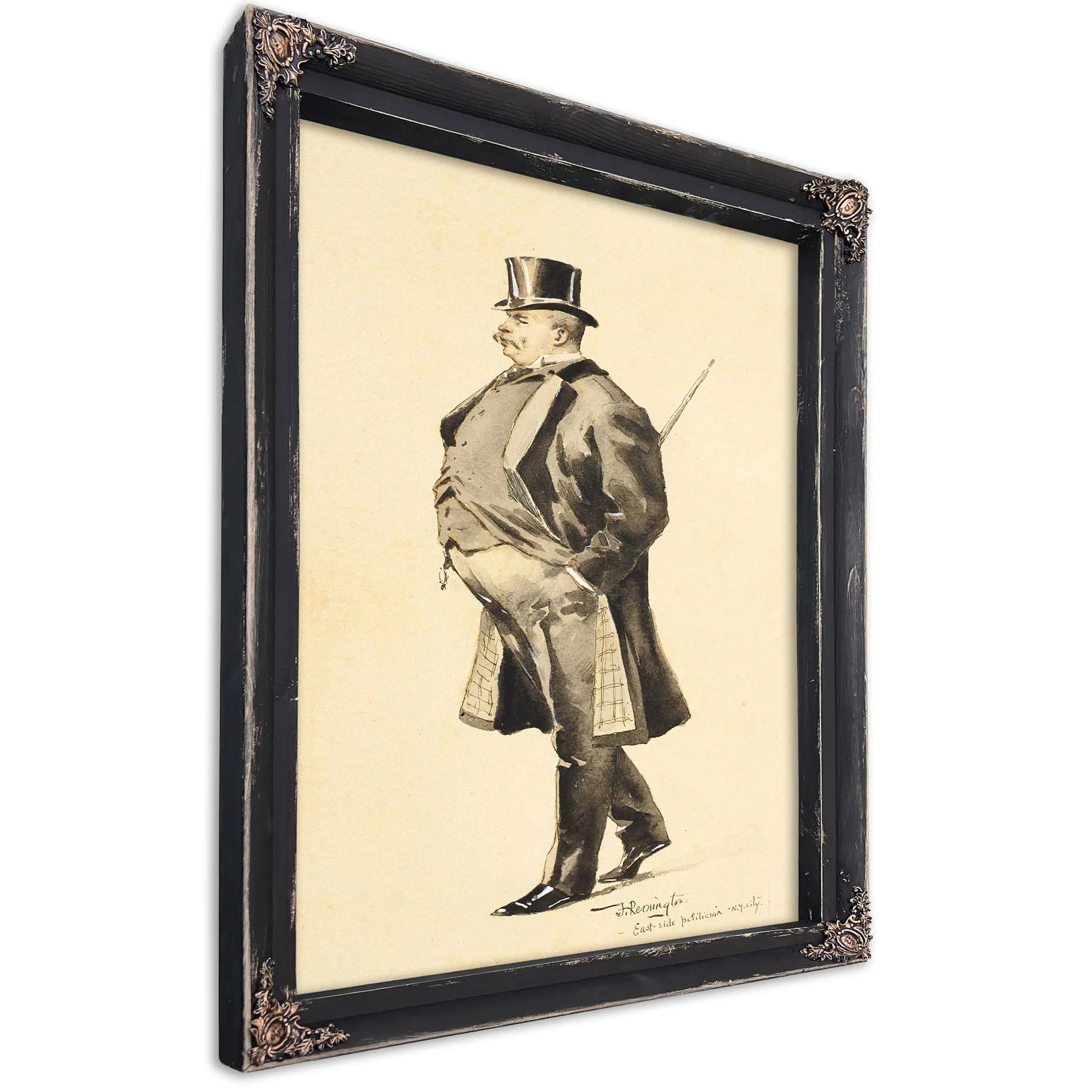 An East Side Politician by Frederic Remington