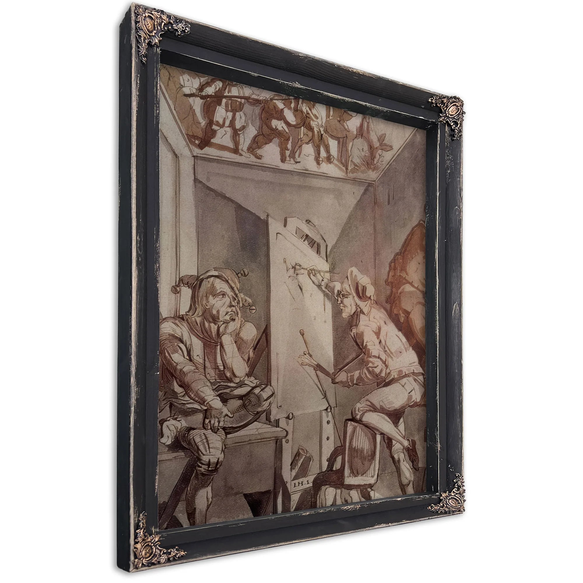 Ein Maler Mit Brille Zeichnet Einen Narren By Henry Fuseli Fine Art Print