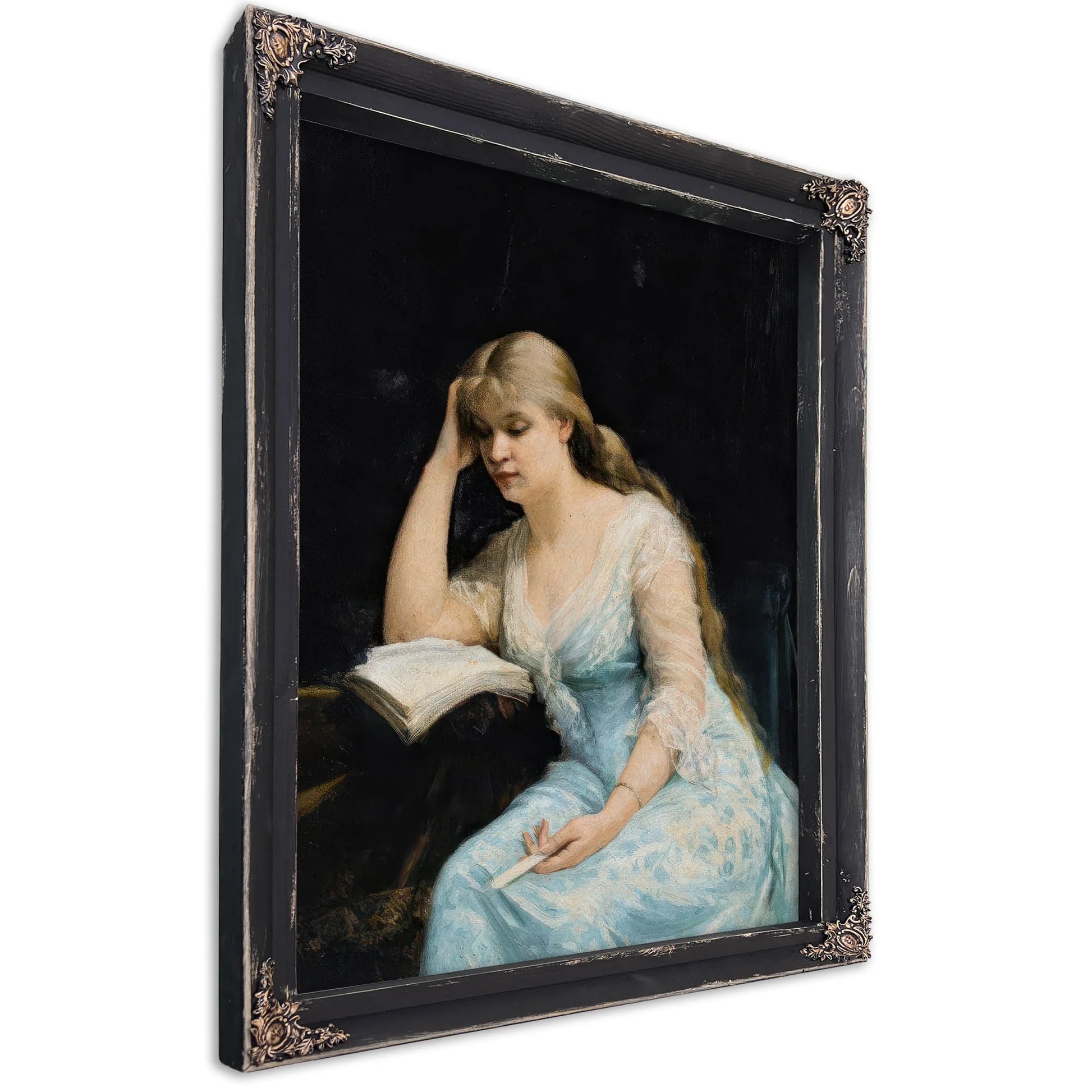 A Young Woman Reading 1880 By Marie Bashkirtseff Fine Art Print