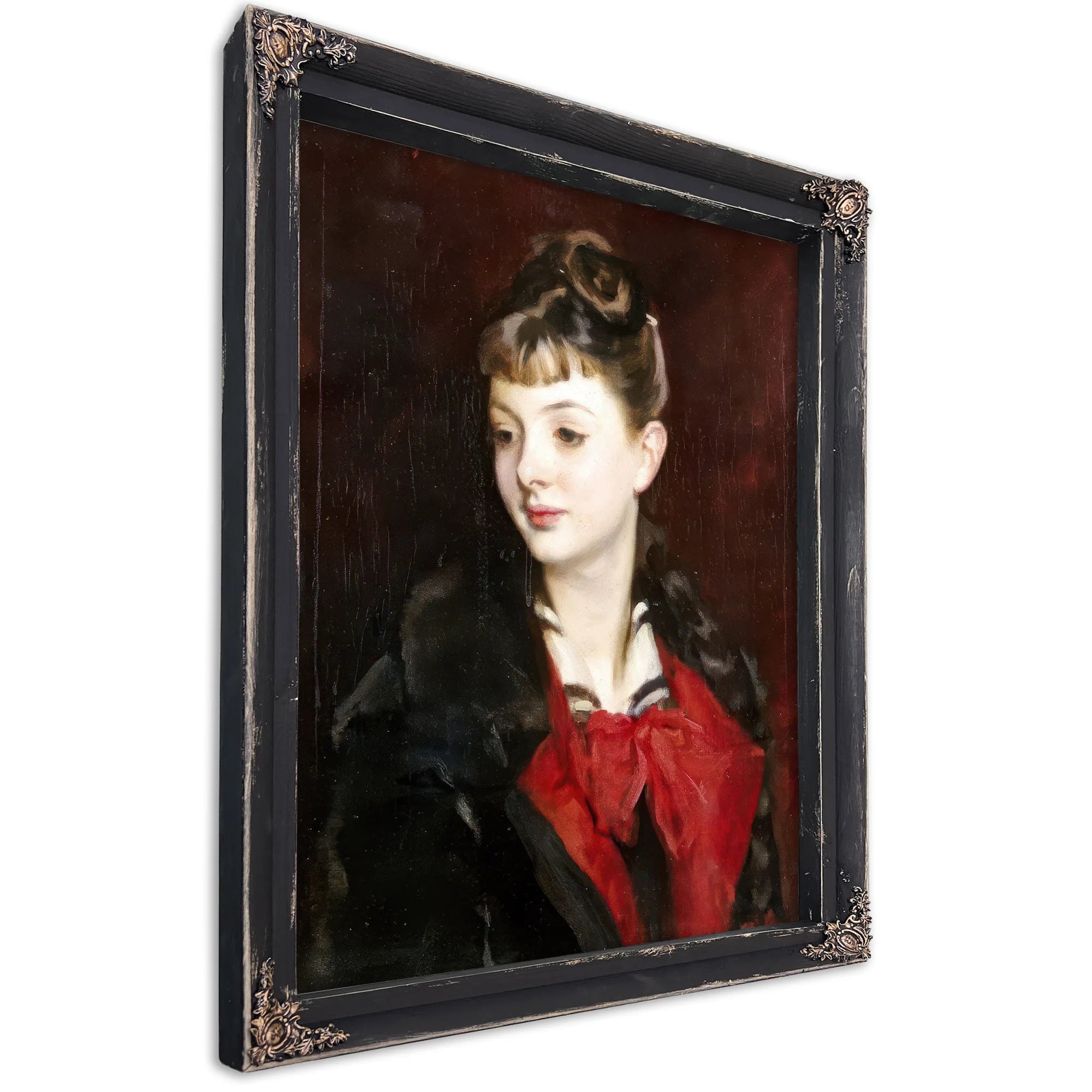 Portrait Of Madamoiselle Suzanne Poirson By John Singer Sargent Fine Art Print