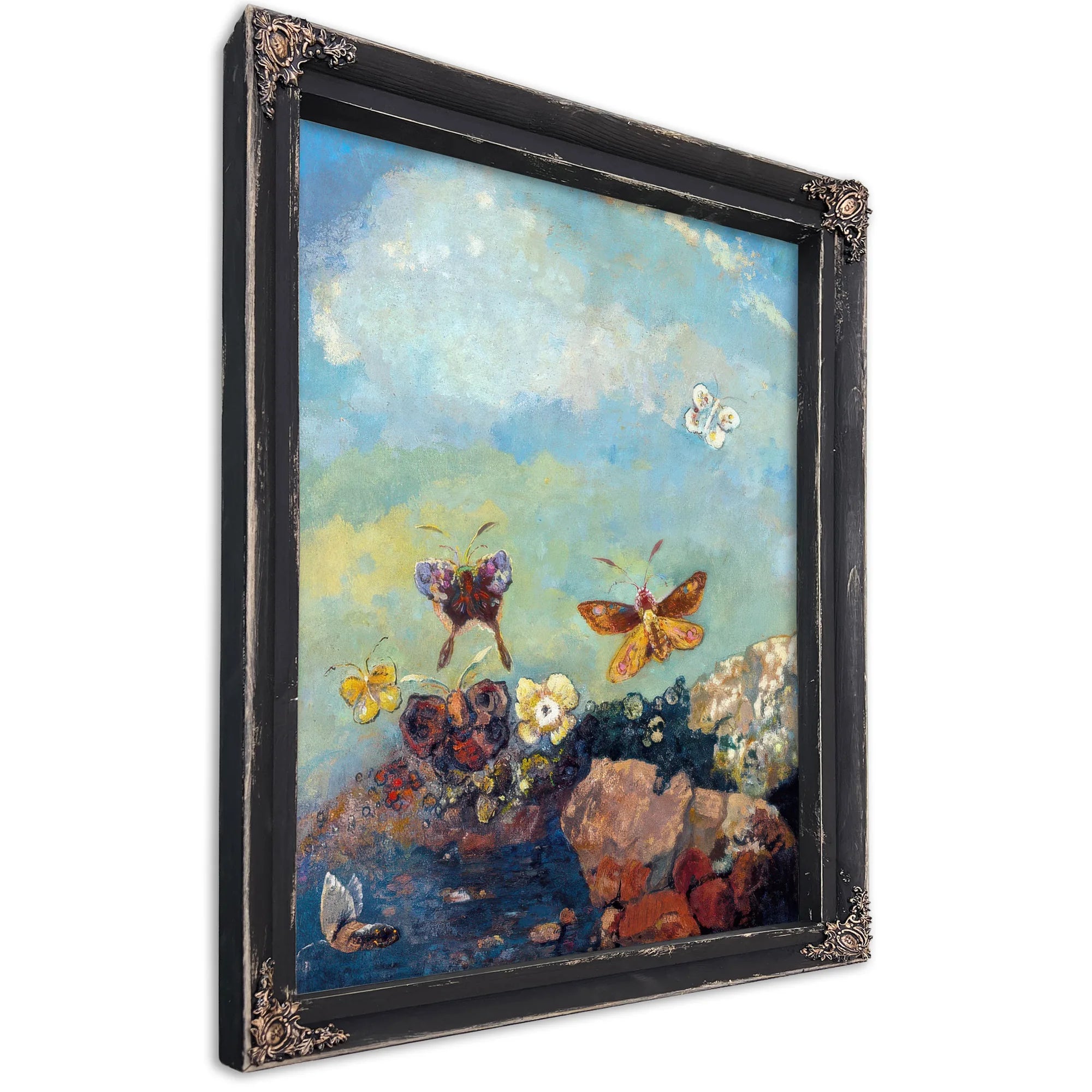 Butterflies By Odilon Redon Fine Art Print