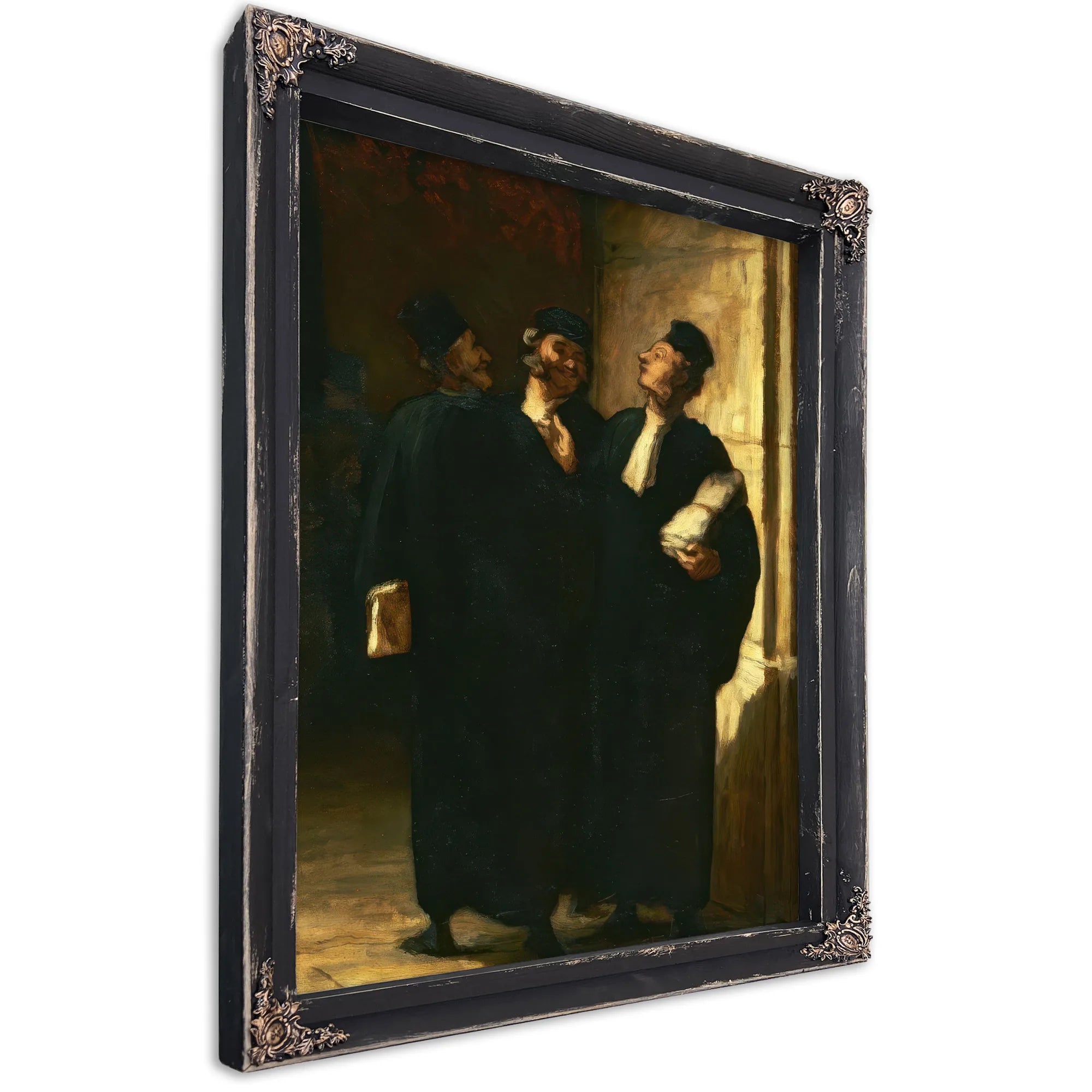 Three Lawyers By Honore Daumier Fine Art Print