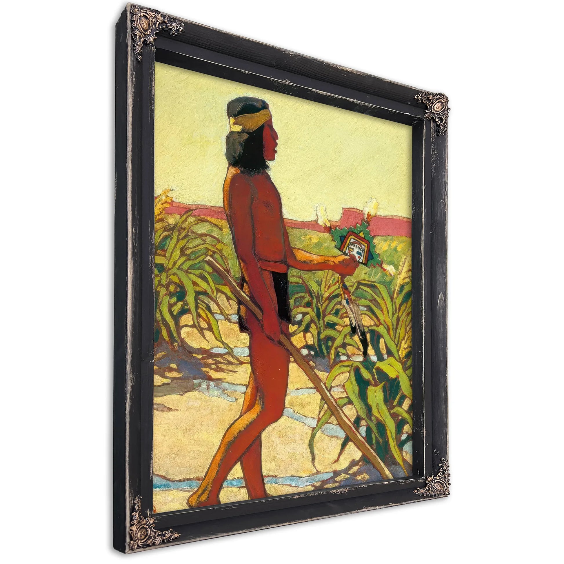 Guard Of The Cornfield By Maynard Dixon Fine Art Print