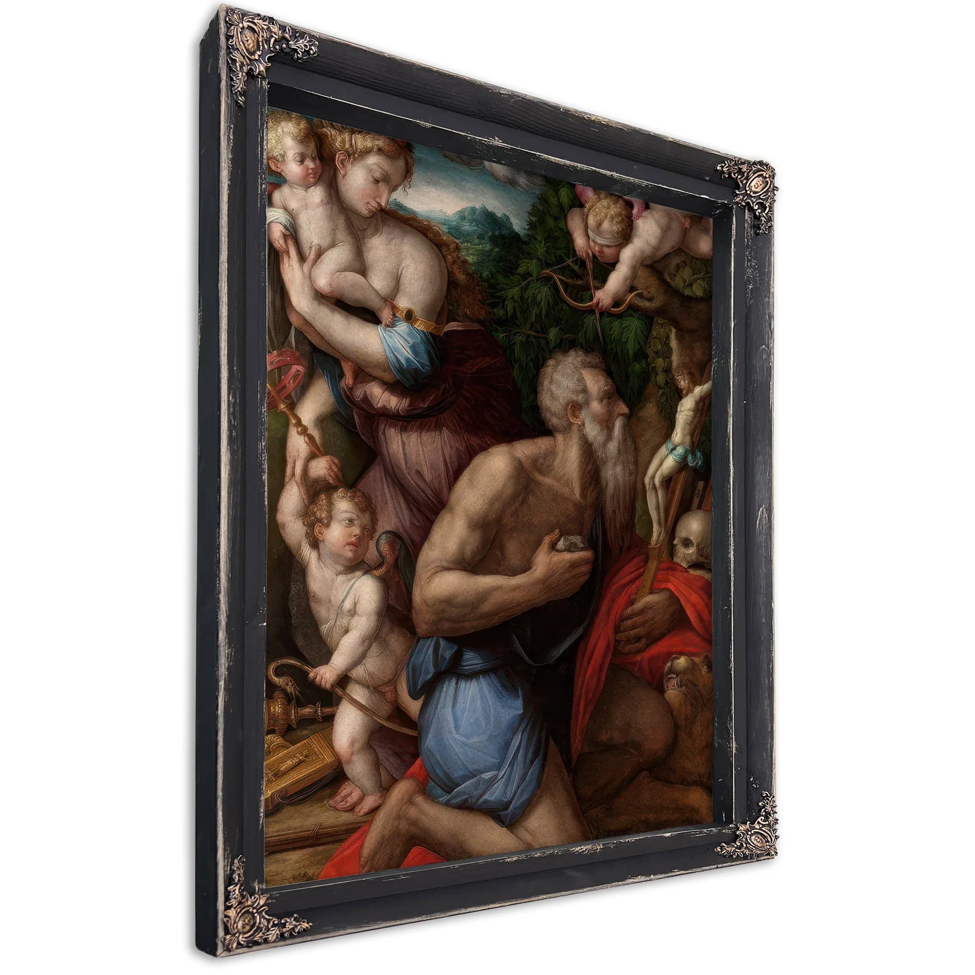 Temptations Of St Jerome By Giorgio Vasari Fine Art Print