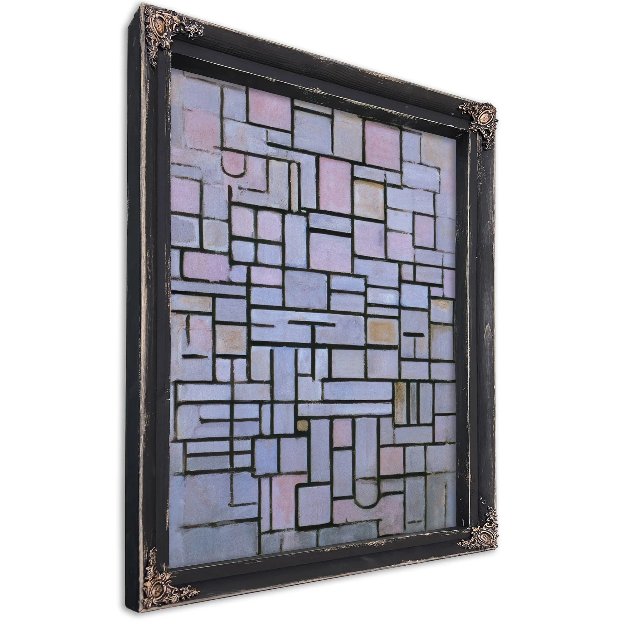 Composition No 6 1914 Oil On Canvas 880X610Mm Haags Gemeentenmuseum By Piet Mondrian Fine Art Print