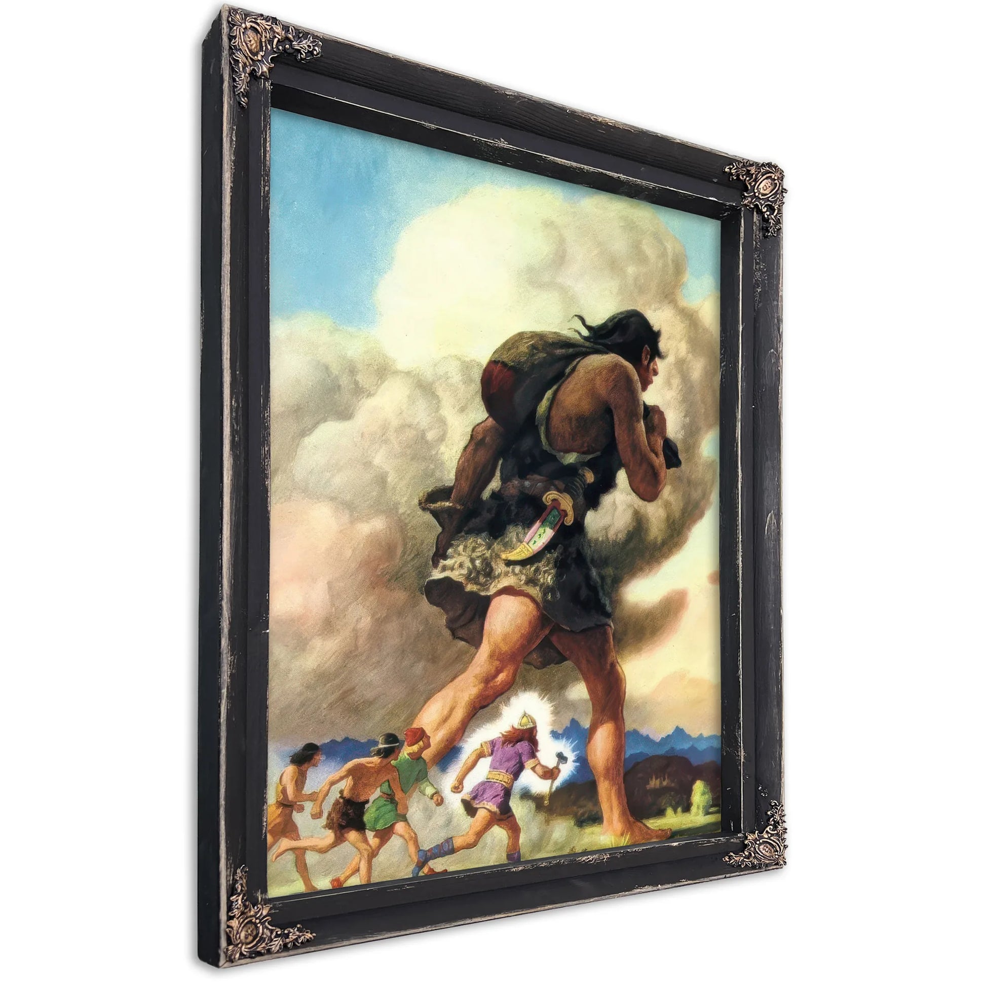 Thors Journey By NC Wyeth Fine Art Print