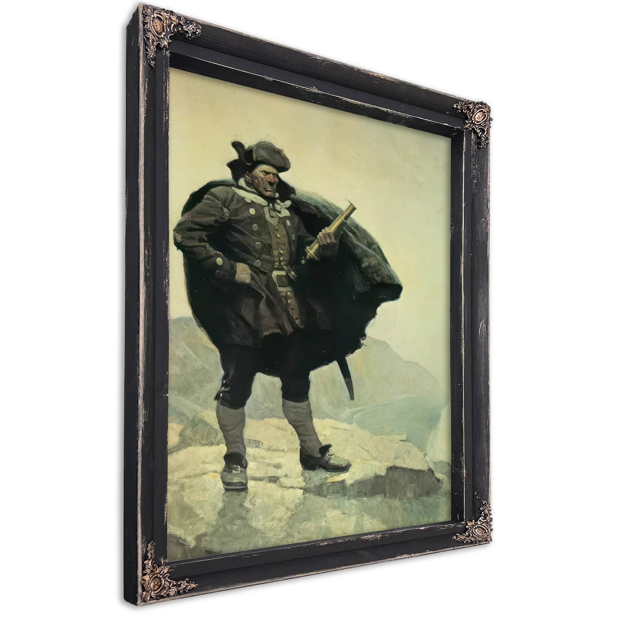 Captain Bill Bones By NC Wyeth Fine Art Print