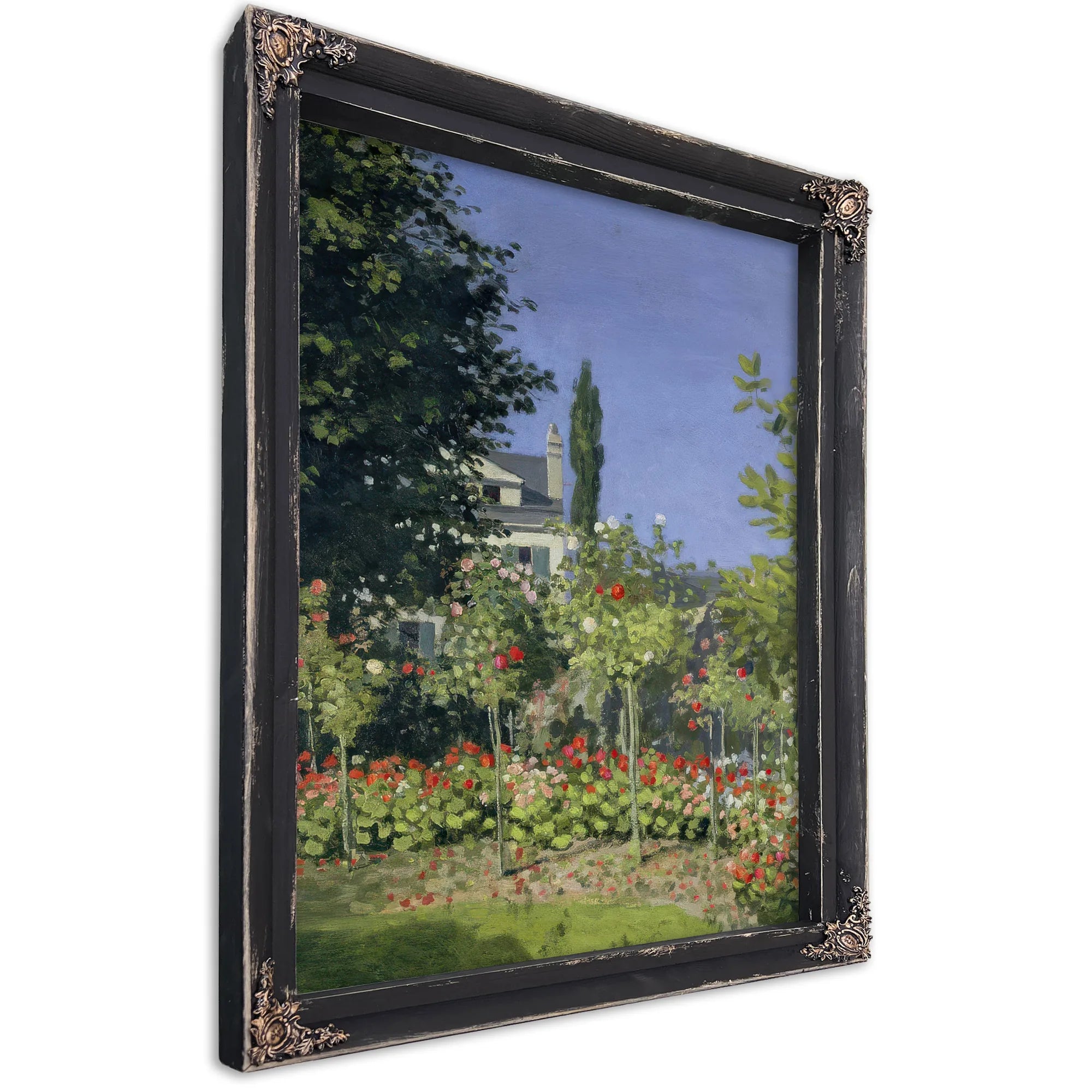 Flowering Garden At Sainte Adresse By Claude Monet Fine Art Print
