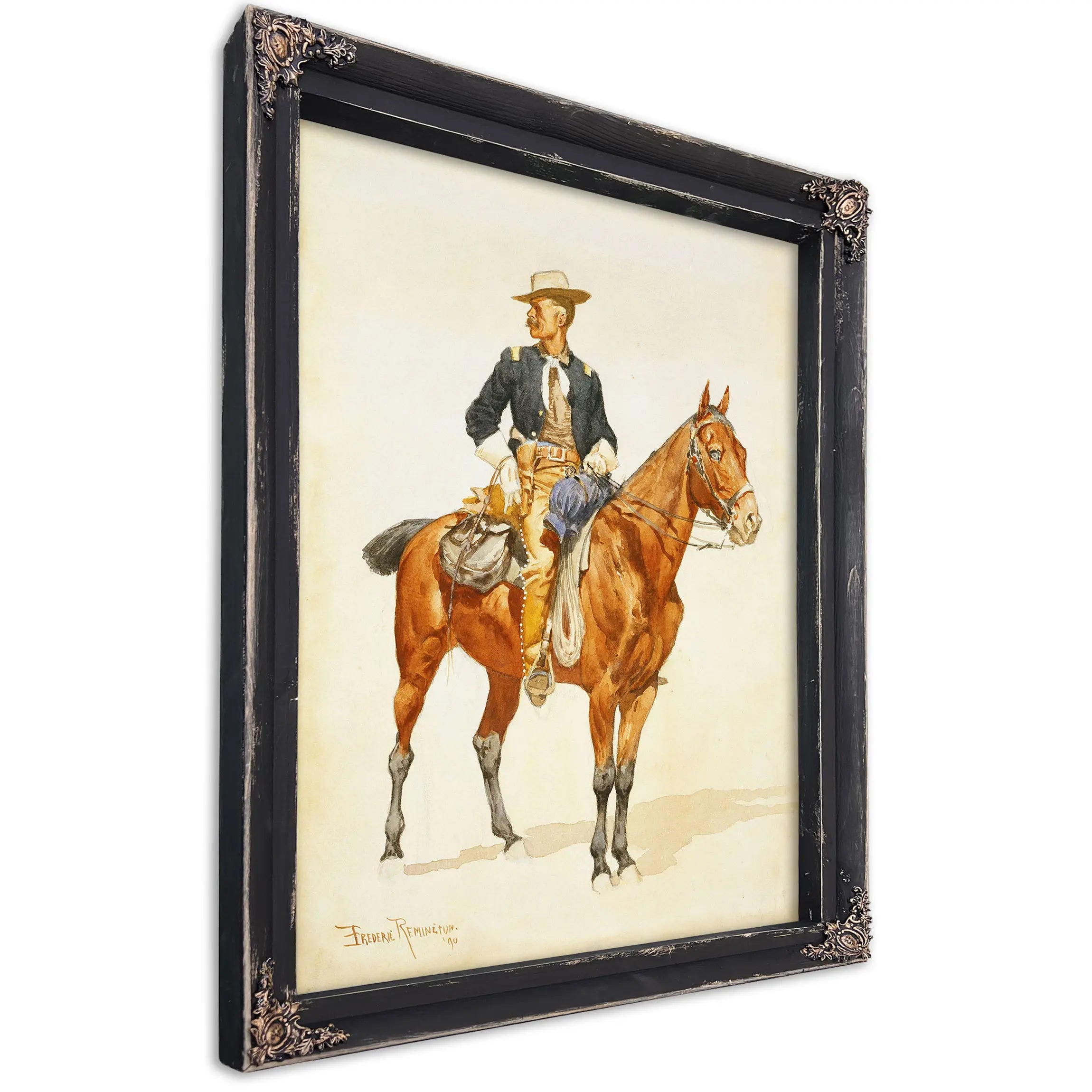 Lieutenant S C Robertson Chief Of The Crow Scouts by Frederic Remington