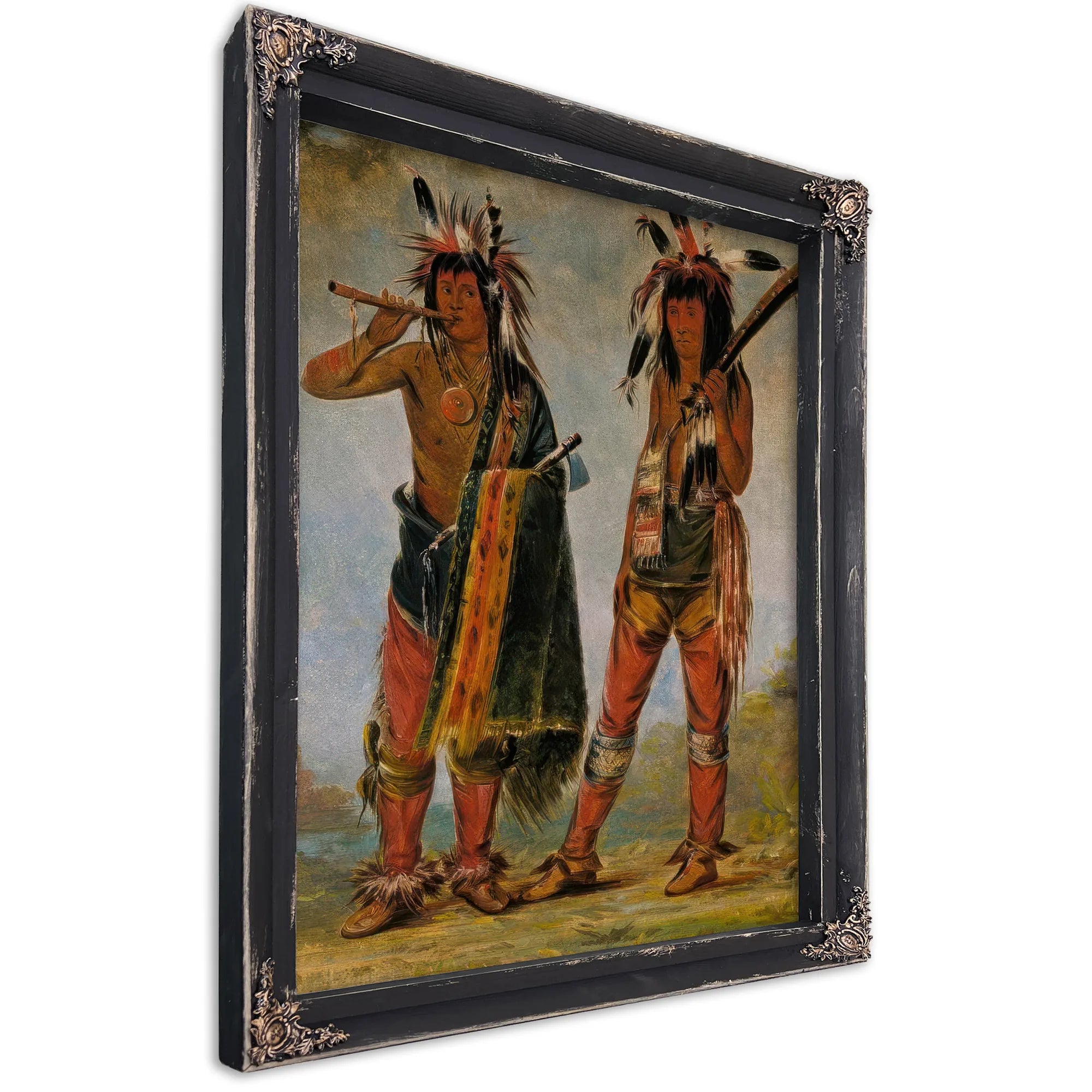 Two Young Men By George Catlin Fine Art Print