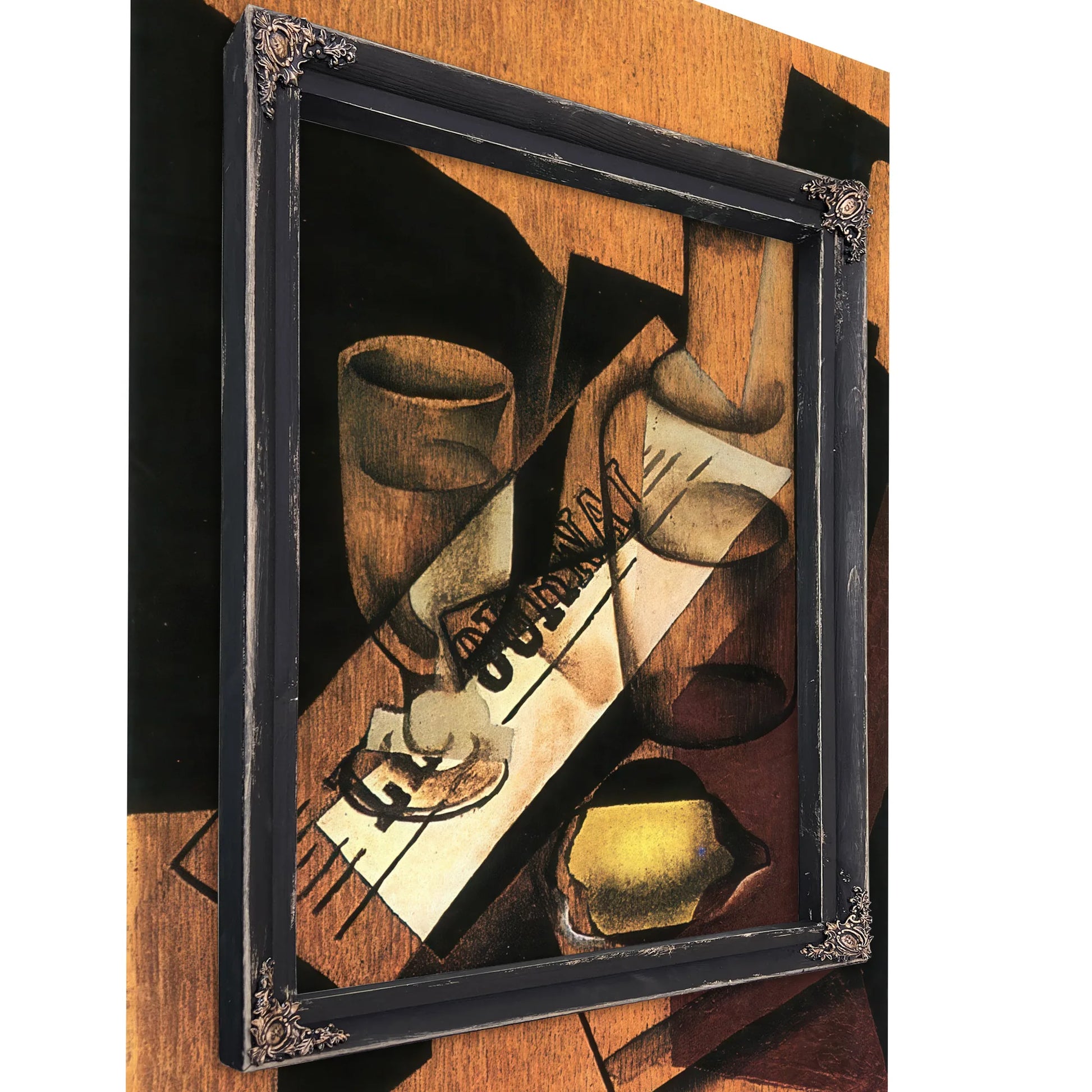 Water Bottle And Lemon By Juan Gris Fine Art Print