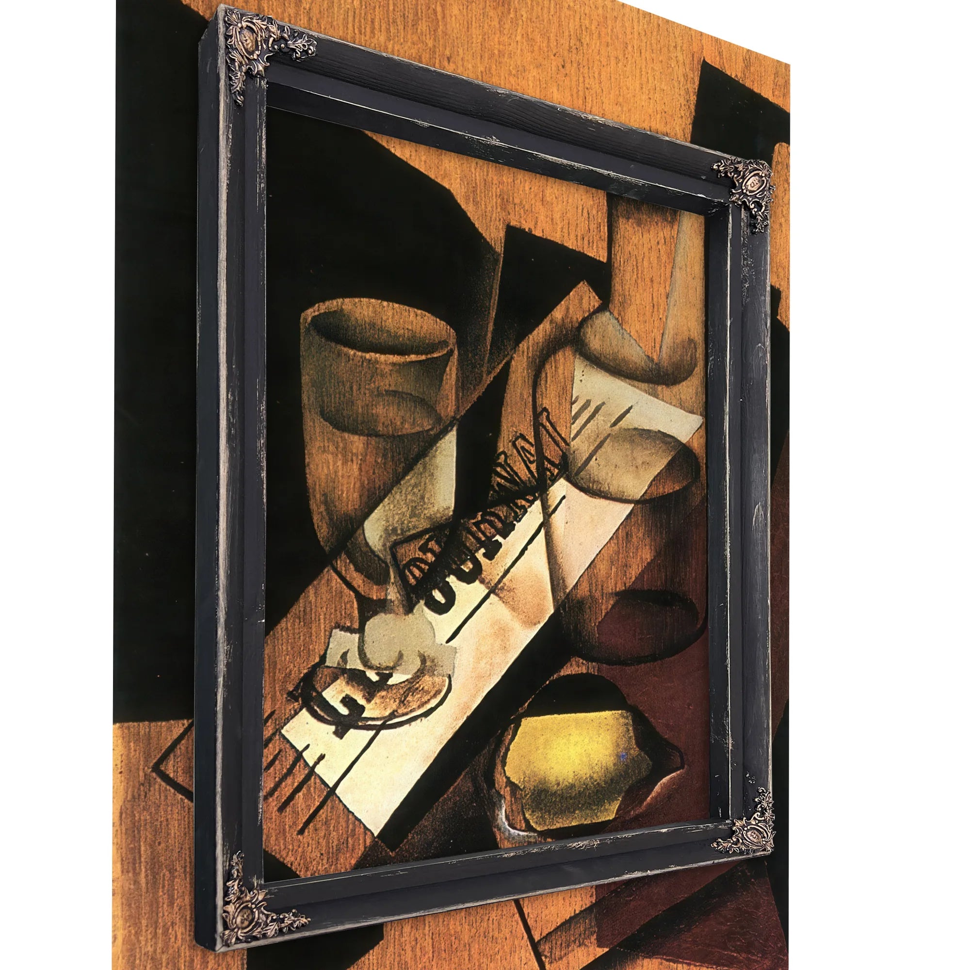 Water Bottle And Lemon By Juan Gris Fine Art Print