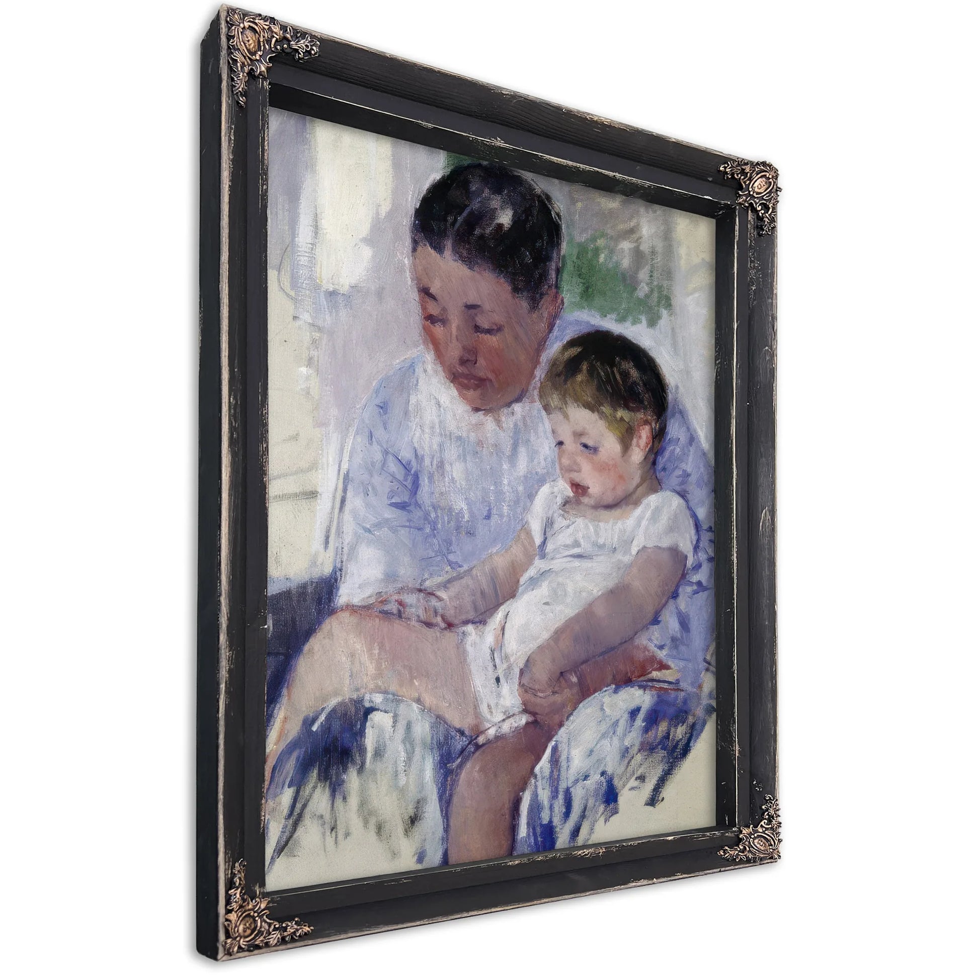 Jenny And Her Sleepy Child By Mary Cassatt Fine Art Print
