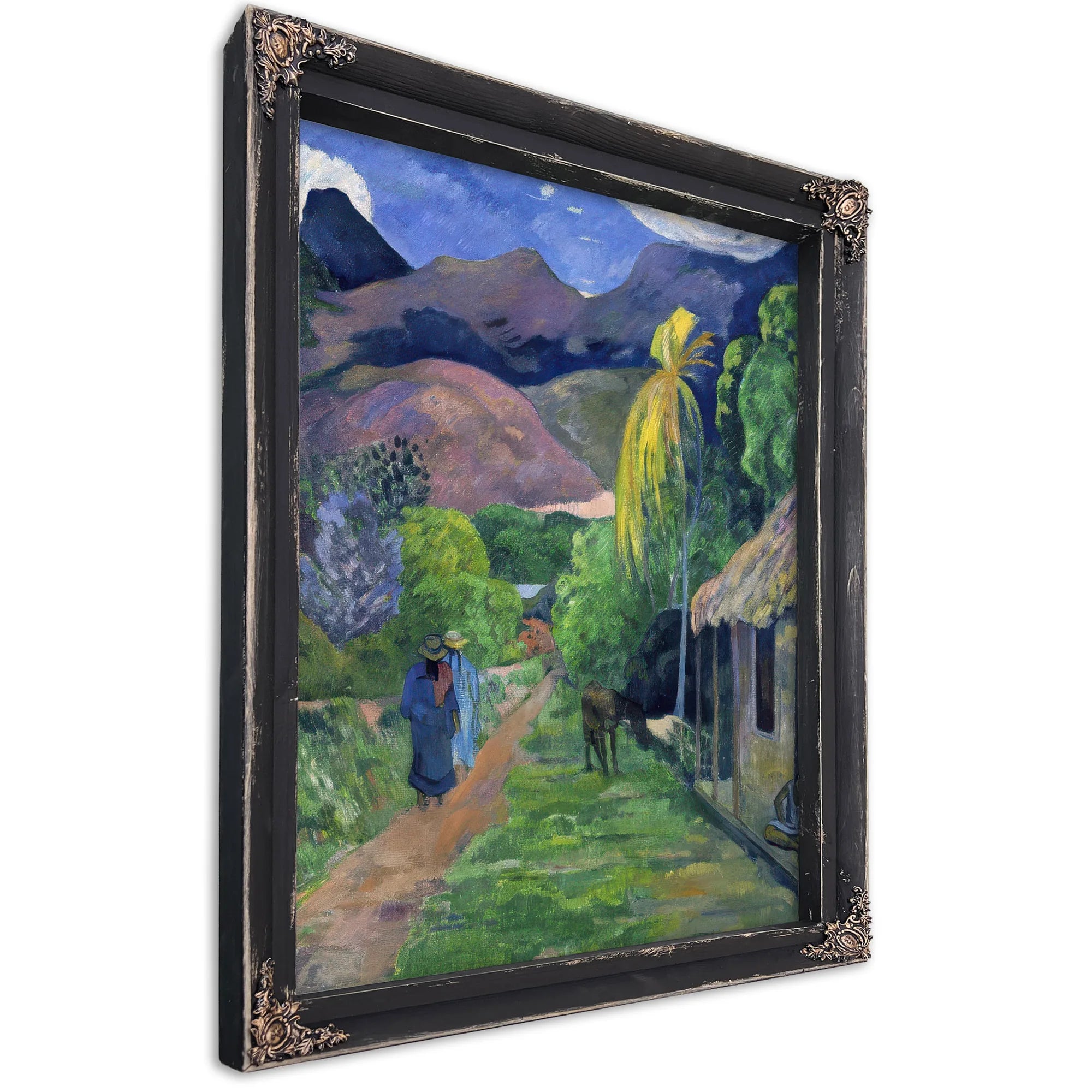 Street In Tahiti By Eugene Henri Paul Gauguin Fine Art Print