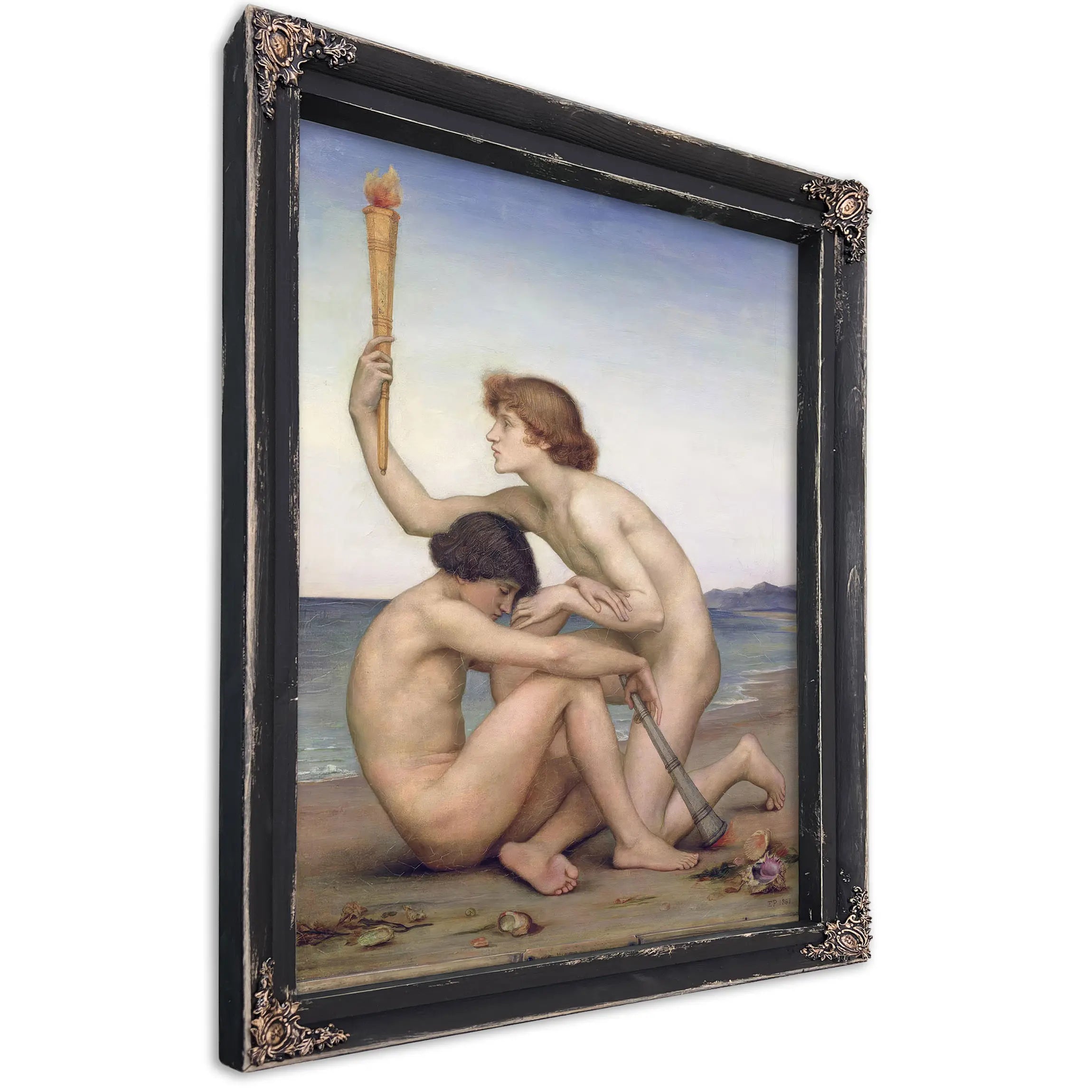 Phosphorus And Hesperus (1881)Fxd by Evelyn De Morgan