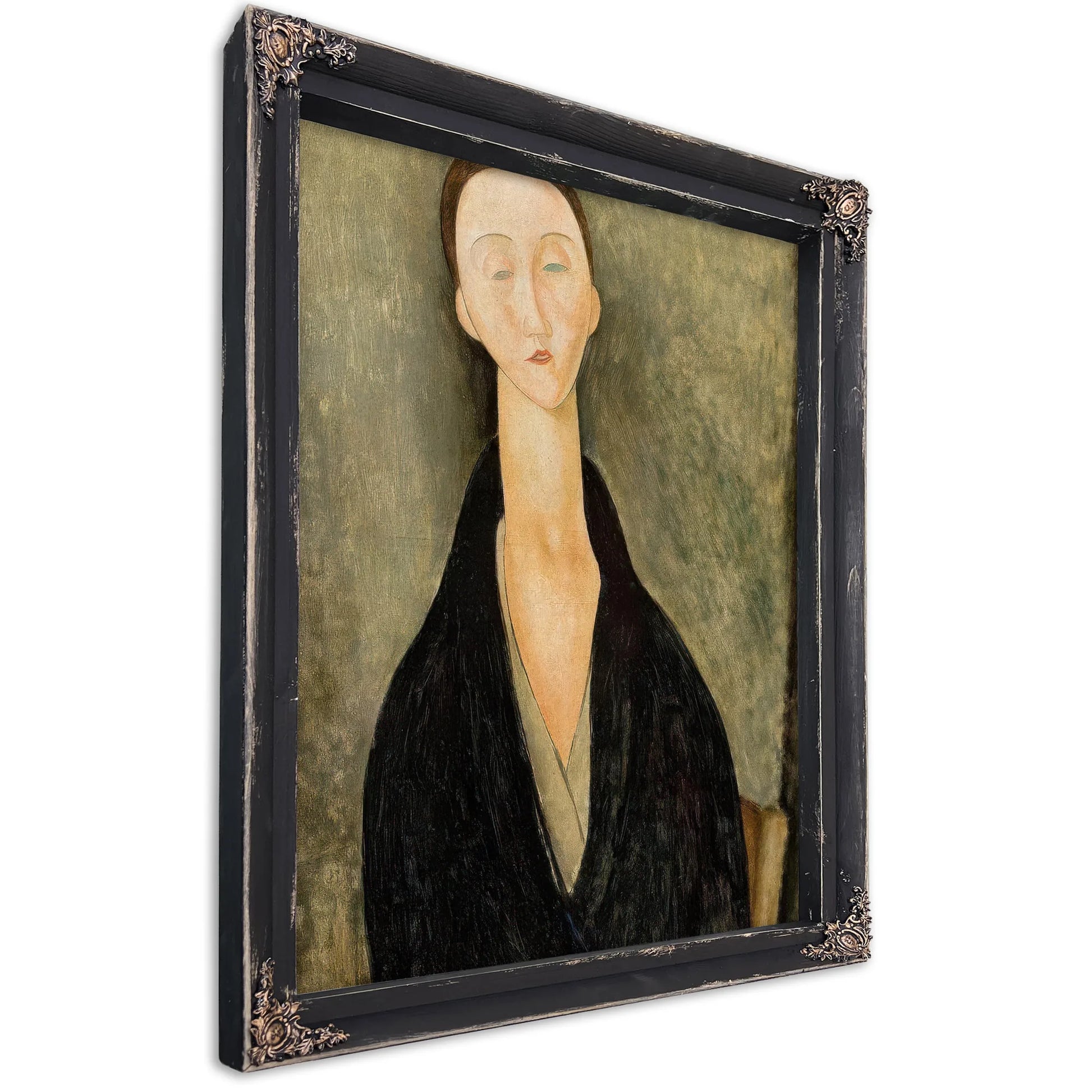 Portrait Of Lunia Czechowskab By Amedeo Modigliani Fine Art Print