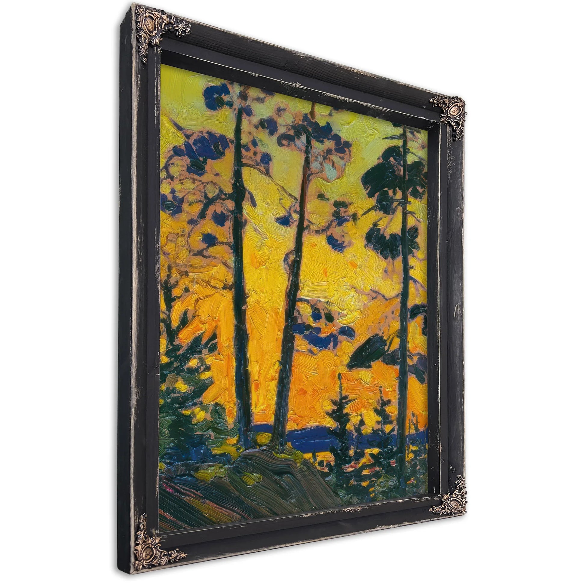 Pine Trees At Sunset By Tom Thomson Fine Art Print