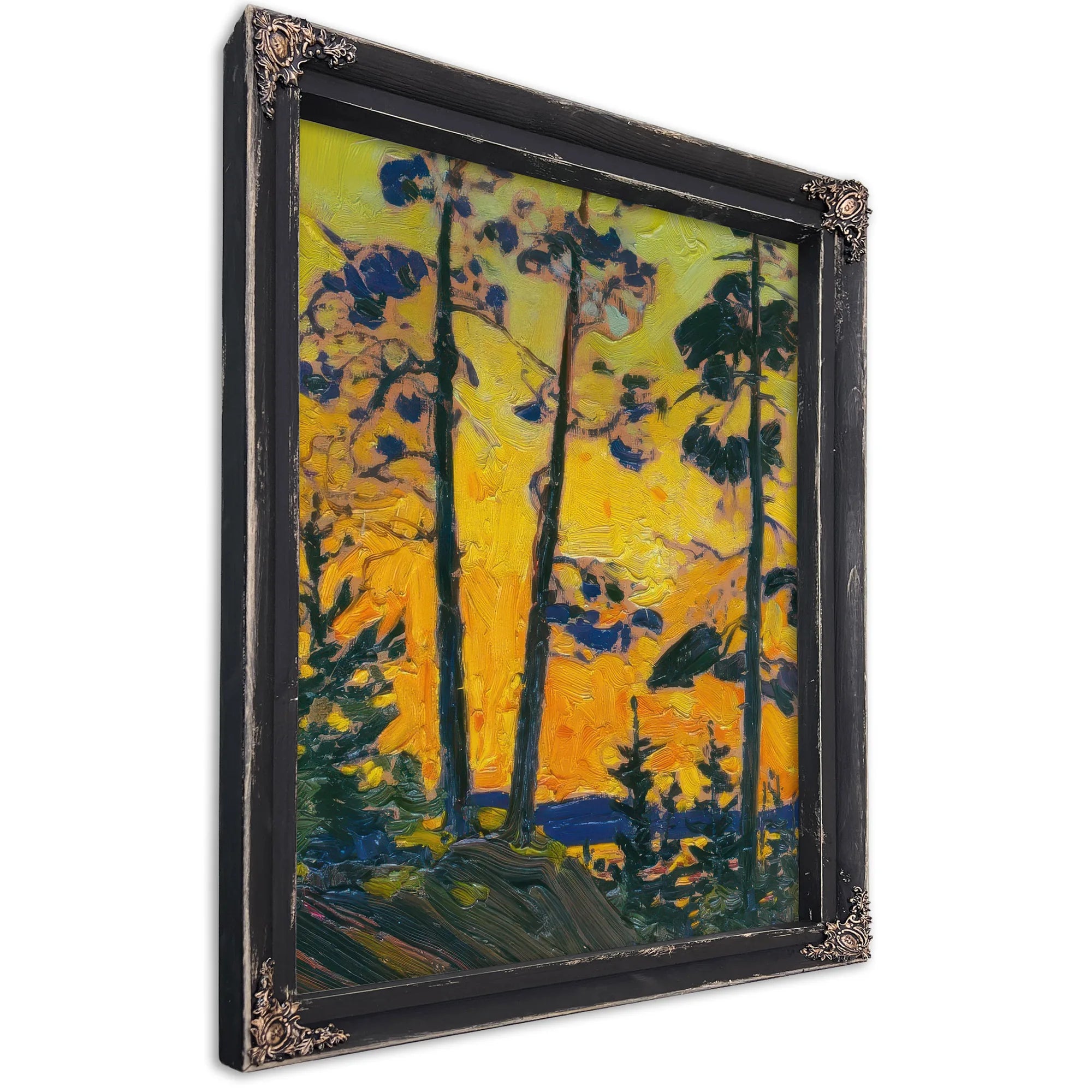 Pine Trees At Sunset By Tom Thomson Fine Art Print