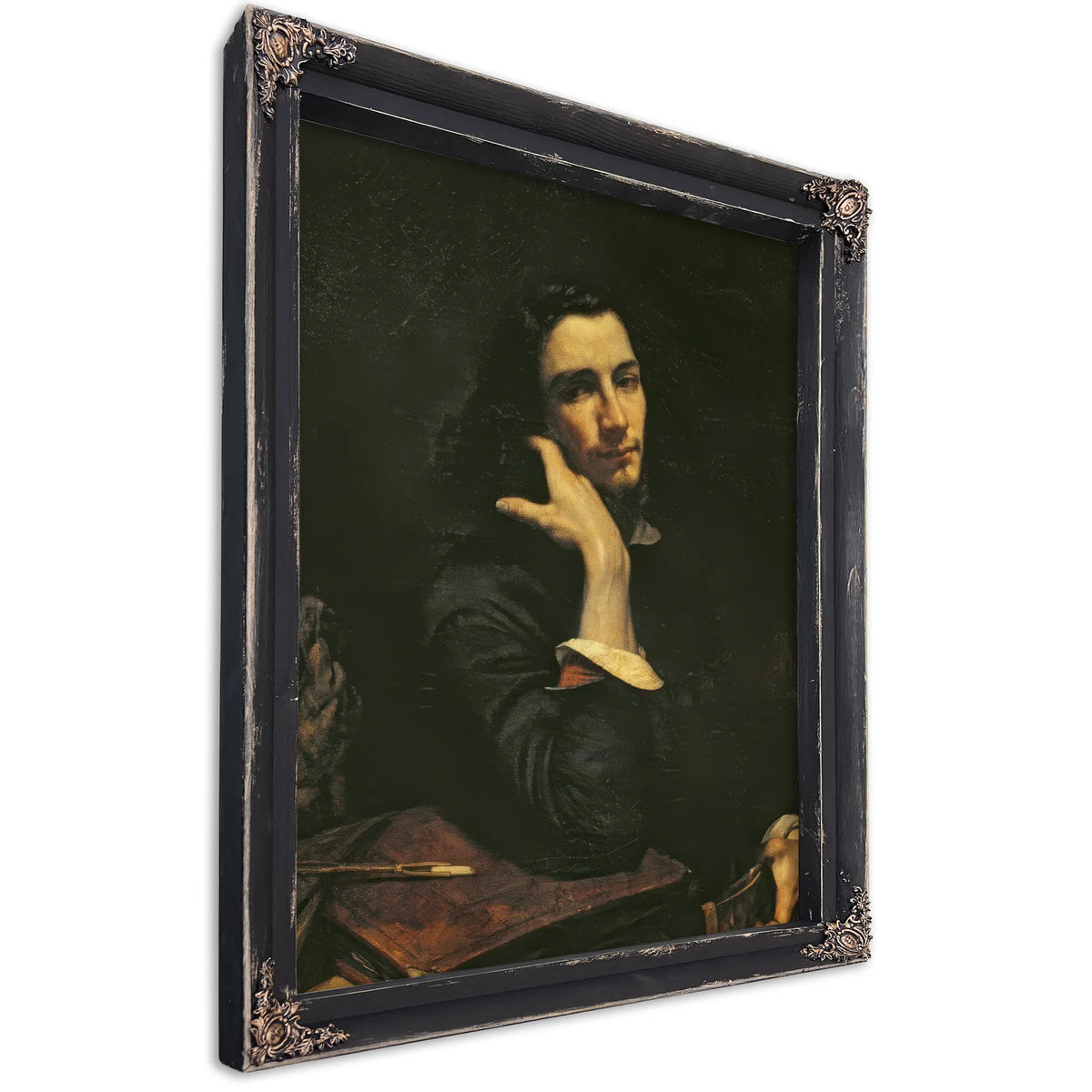 The Man With The Leather Belt. Portrait Of The Artist By Jean Desire Gustave Courbet Fine Art Print