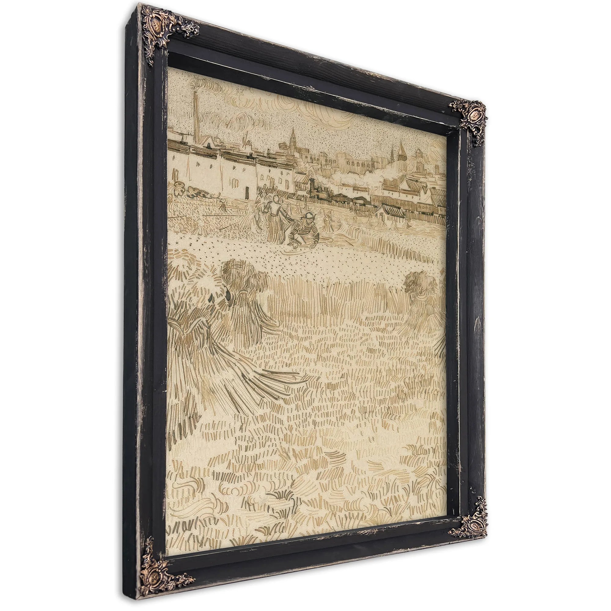 Arles View From The Wheatfields By Vincent Van Gogh Fine Art Print